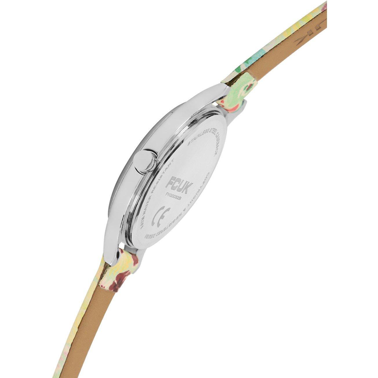 Green - FCUK - Floral Printed Strap Womens Watch - 4