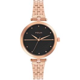 FCUK Analog Black Dial Womens Watch