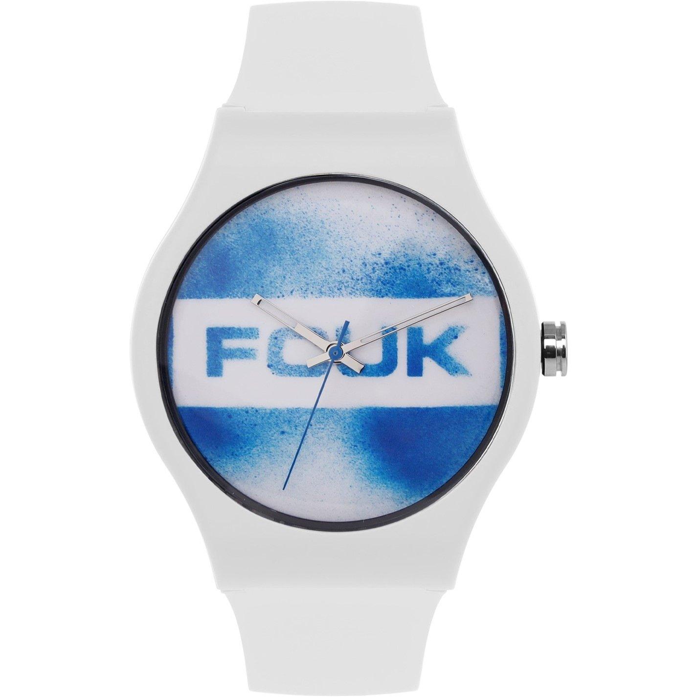 FCUK Silicone Analog Blue Dial Mens Watch
