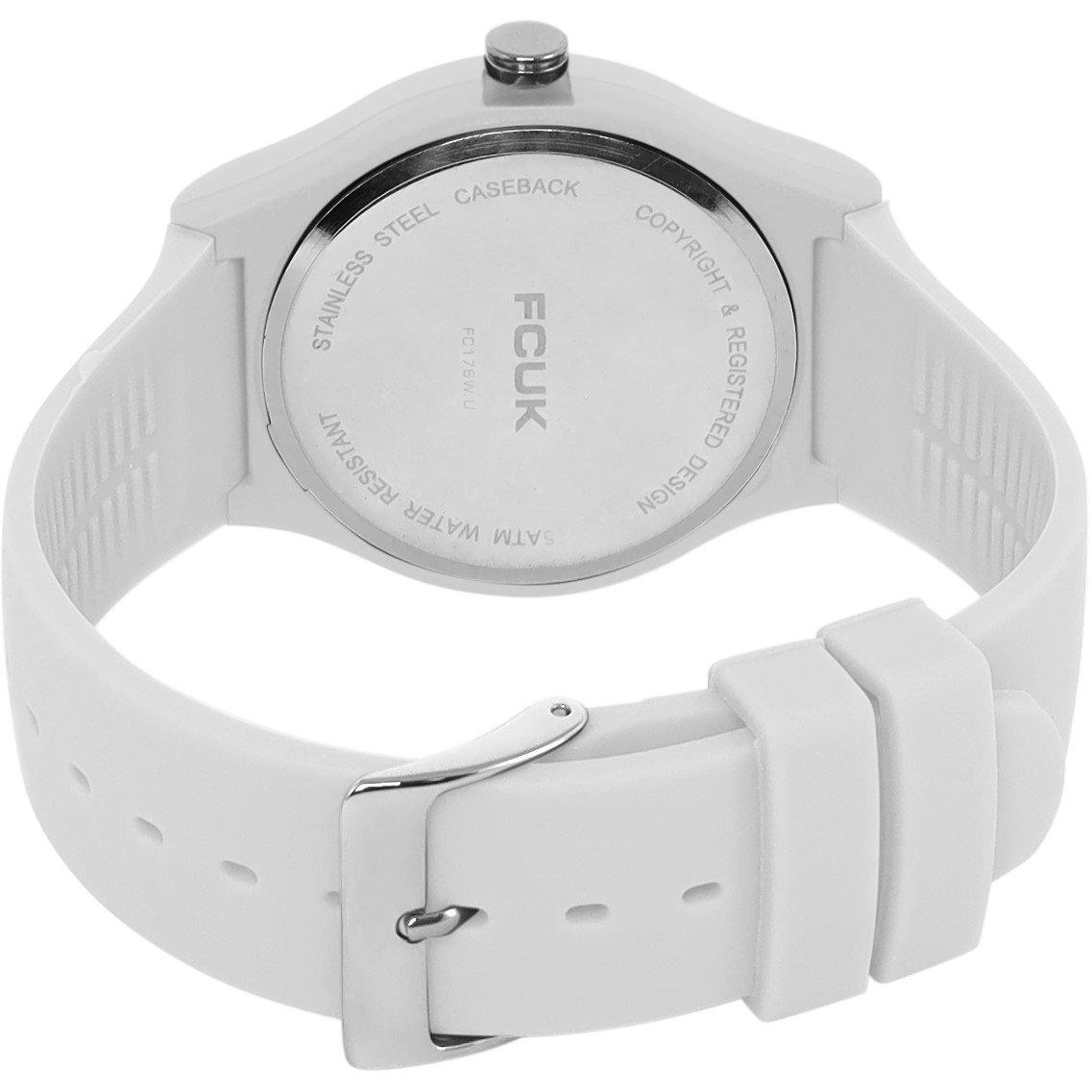 Blue - FCUK - Silicone Analog Blue Dial Mens Watch - 3