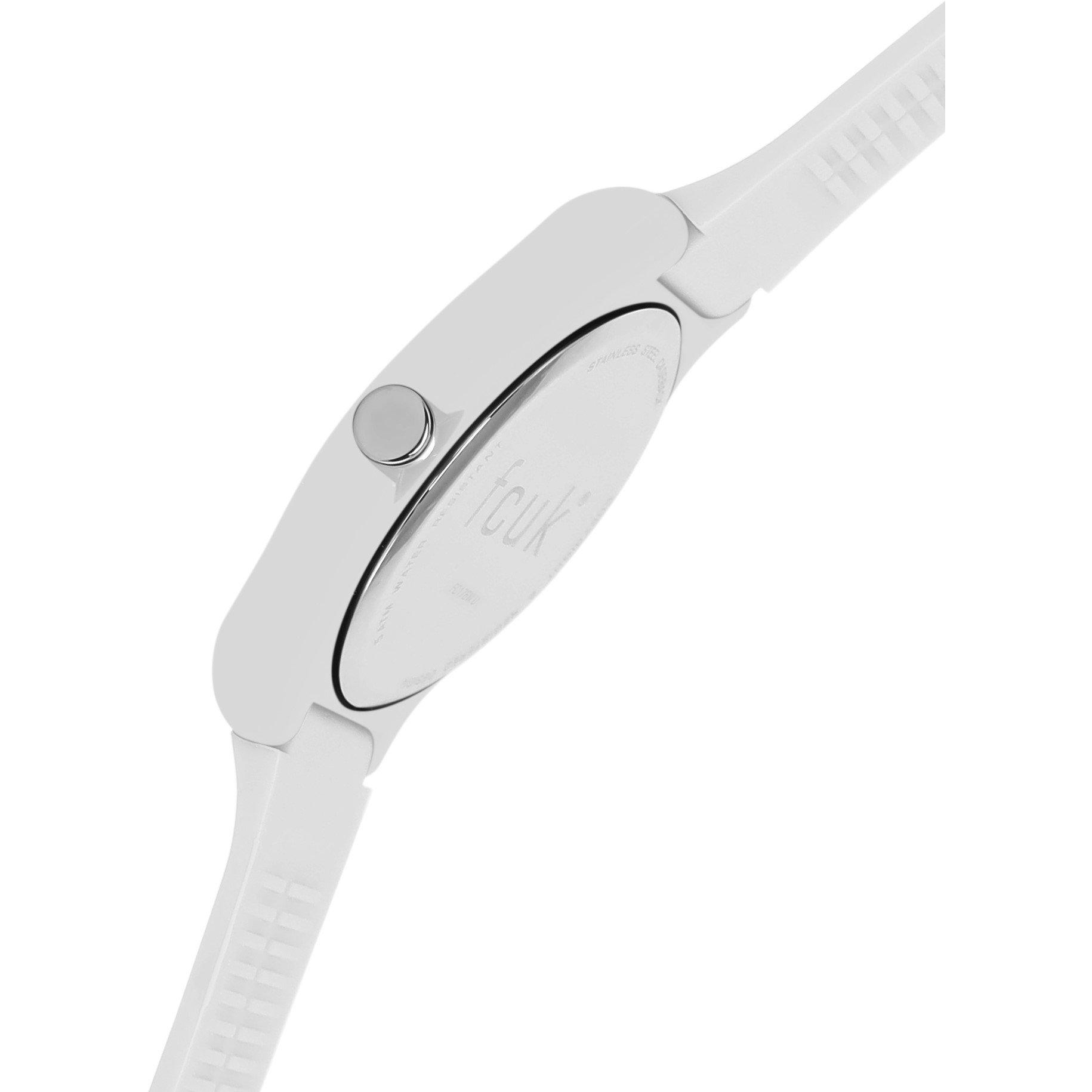 Blue - FCUK - Silicone Analog Blue Dial Mens Watch - 4