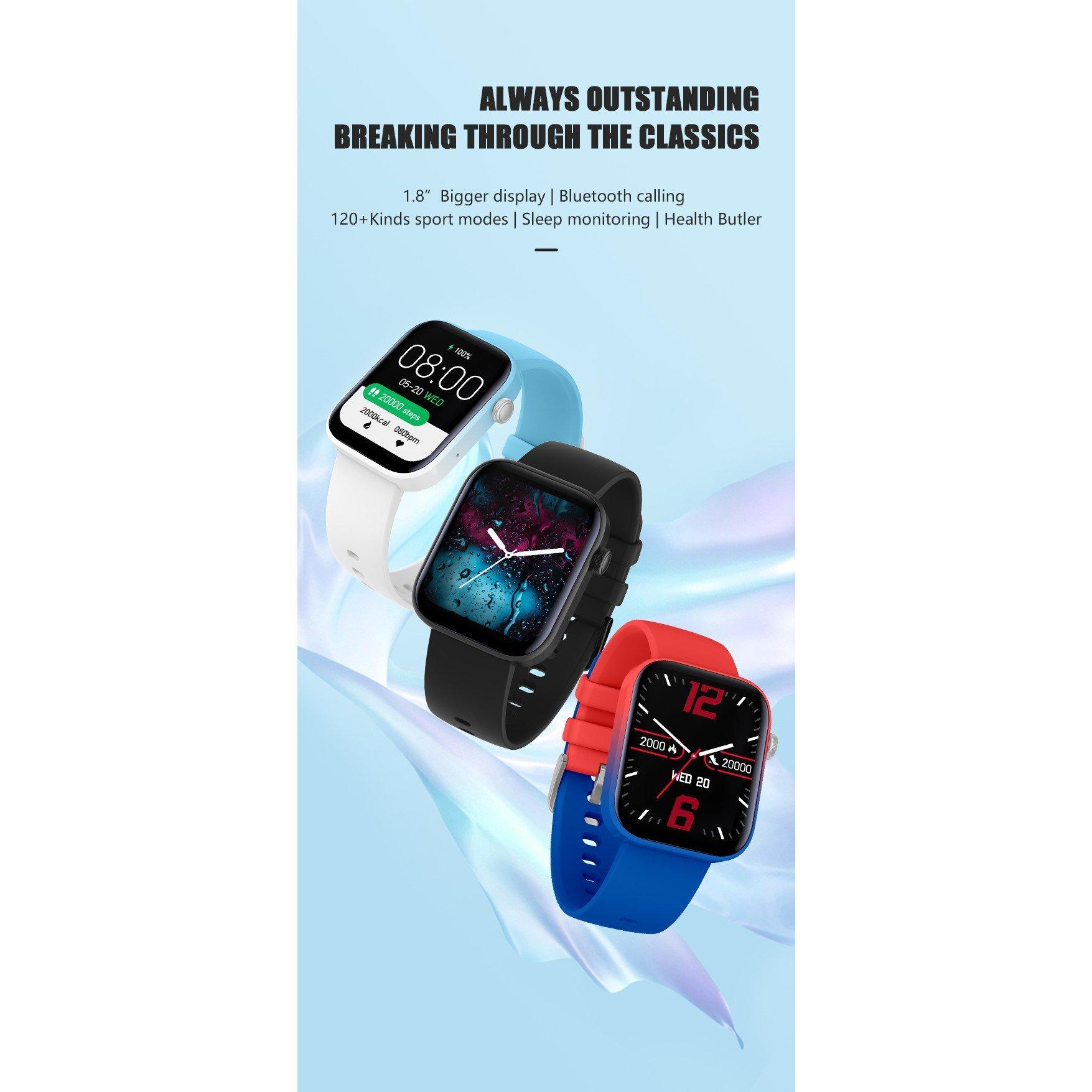 Bleu sarcelle - French Connection - Full Touch Smartwatch - 4
