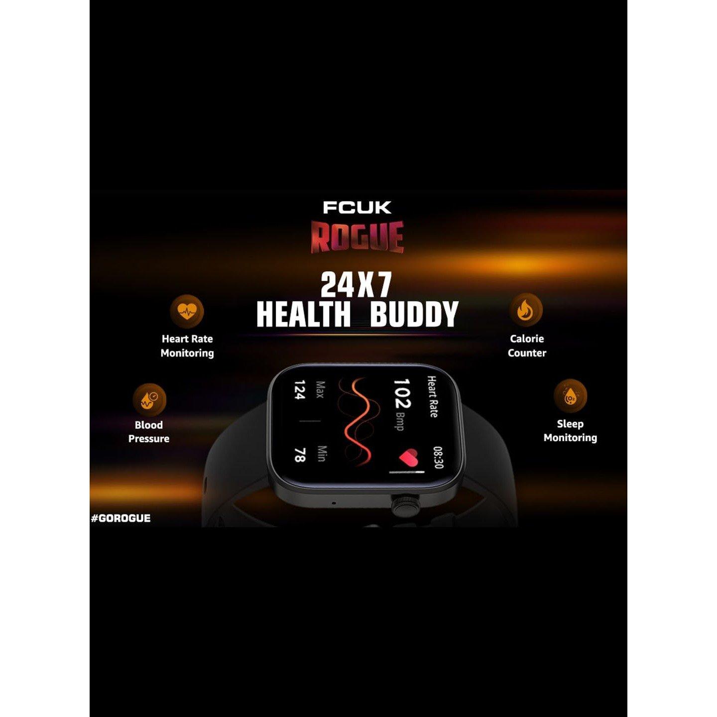 Black - FCUK - Digital Unisexs Watch - 4