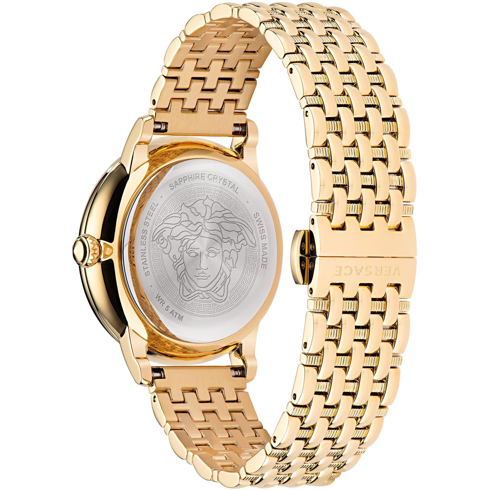 Gold/Black - Versace - Women's Medusa Analogue Quartz Watches - 2