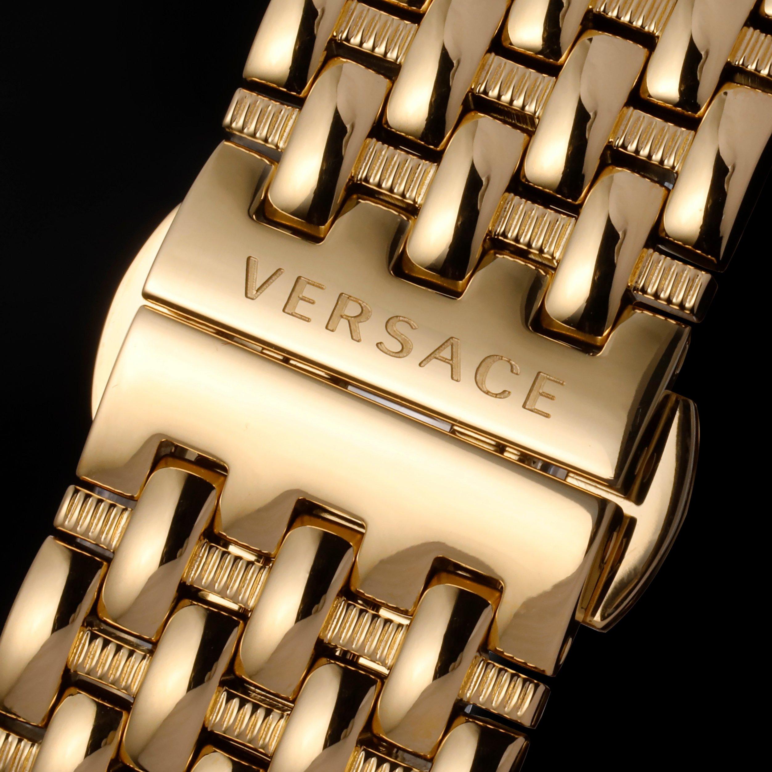 Gold/Black - Versace - Women's Medusa Analogue Quartz Watches - 11