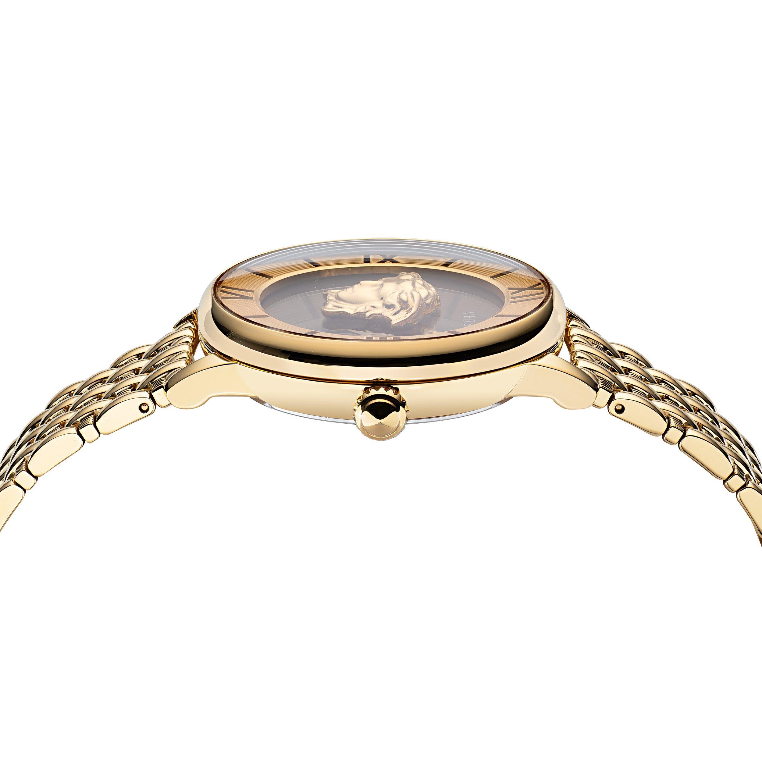 Gold/Black - Versace - Women's Medusa Analogue Quartz Watches - 3
