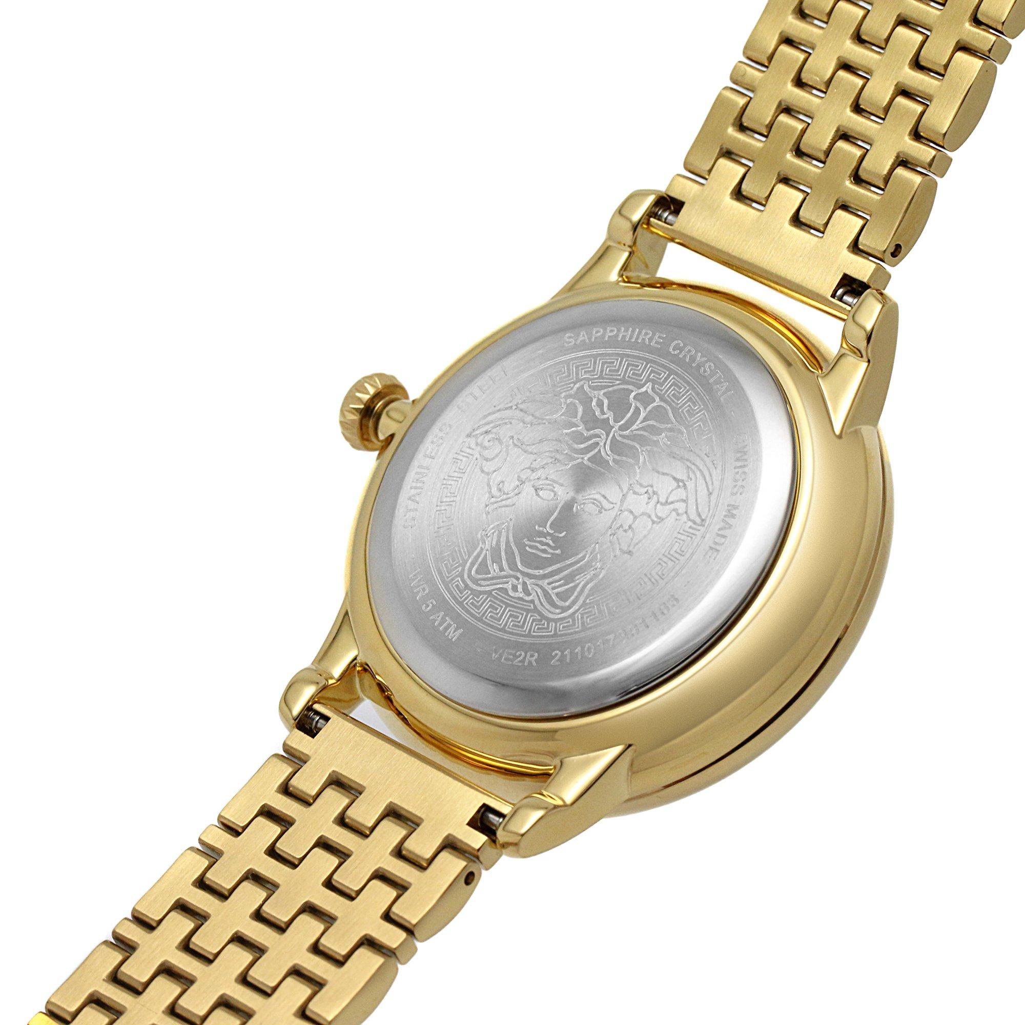 Gold/Black - Versace - Women's Medusa Analogue Quartz Watches - 6