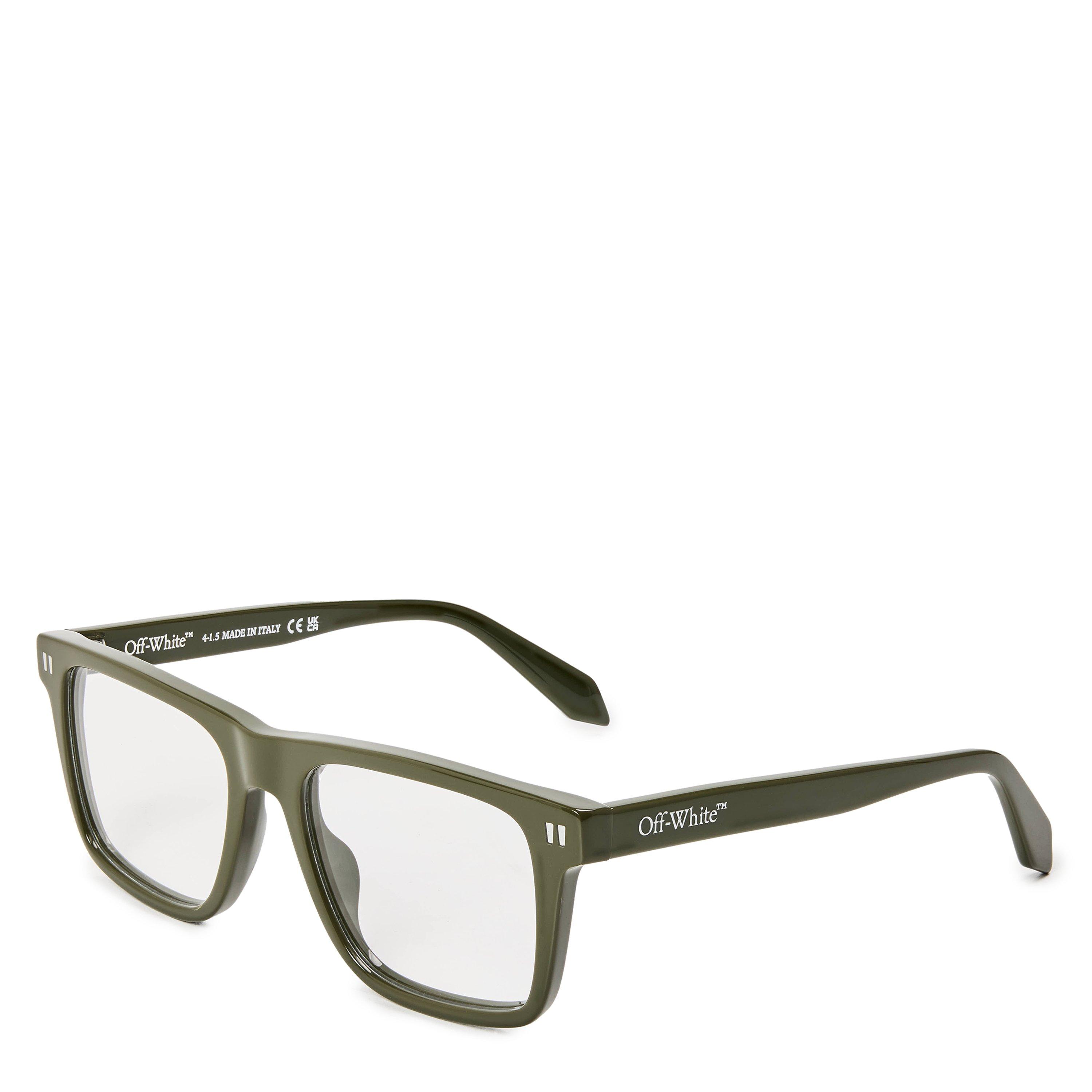 Off White 8J Square Sunglasses - Military Green