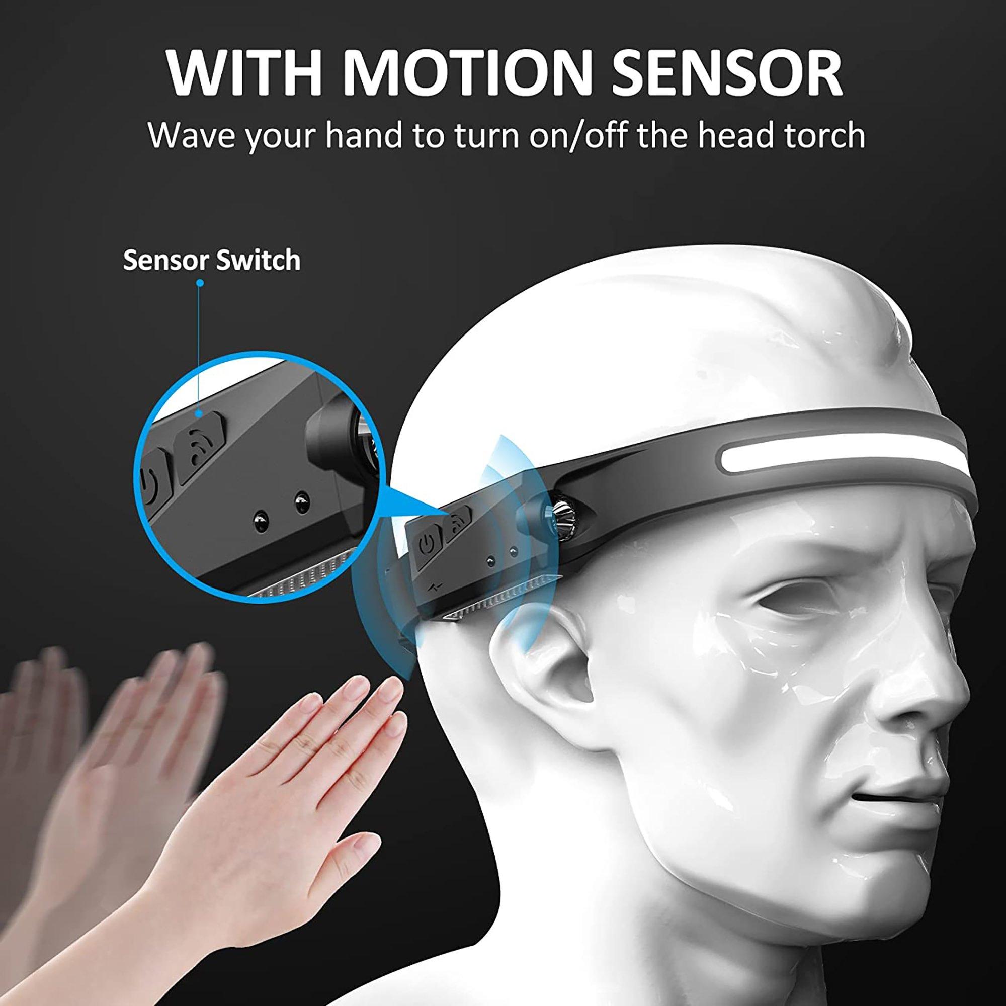 Black - Dekton - Dekton Pro Light Rechargeable Head Torch - 4