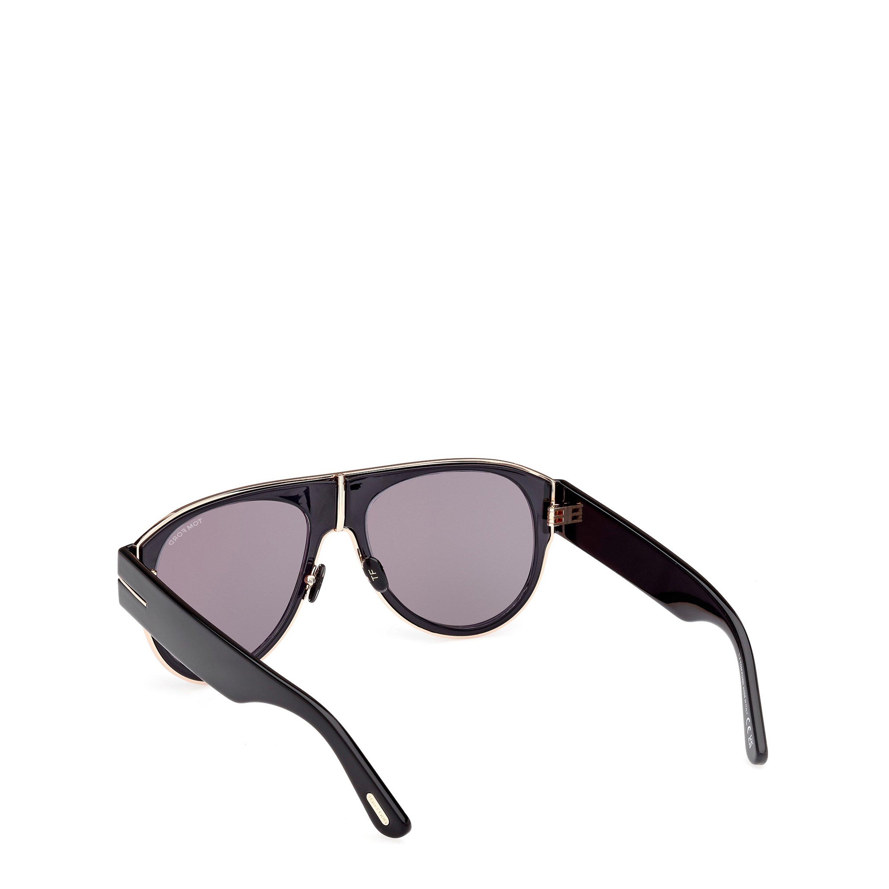 Tom Ford Lyle-02 FT1074 01C Sunglasses Black Aviator Frame, Smoke Lenses Tom Ford FT1074 Lyle-02 Sunglasses | Designer Glasses main image 2
