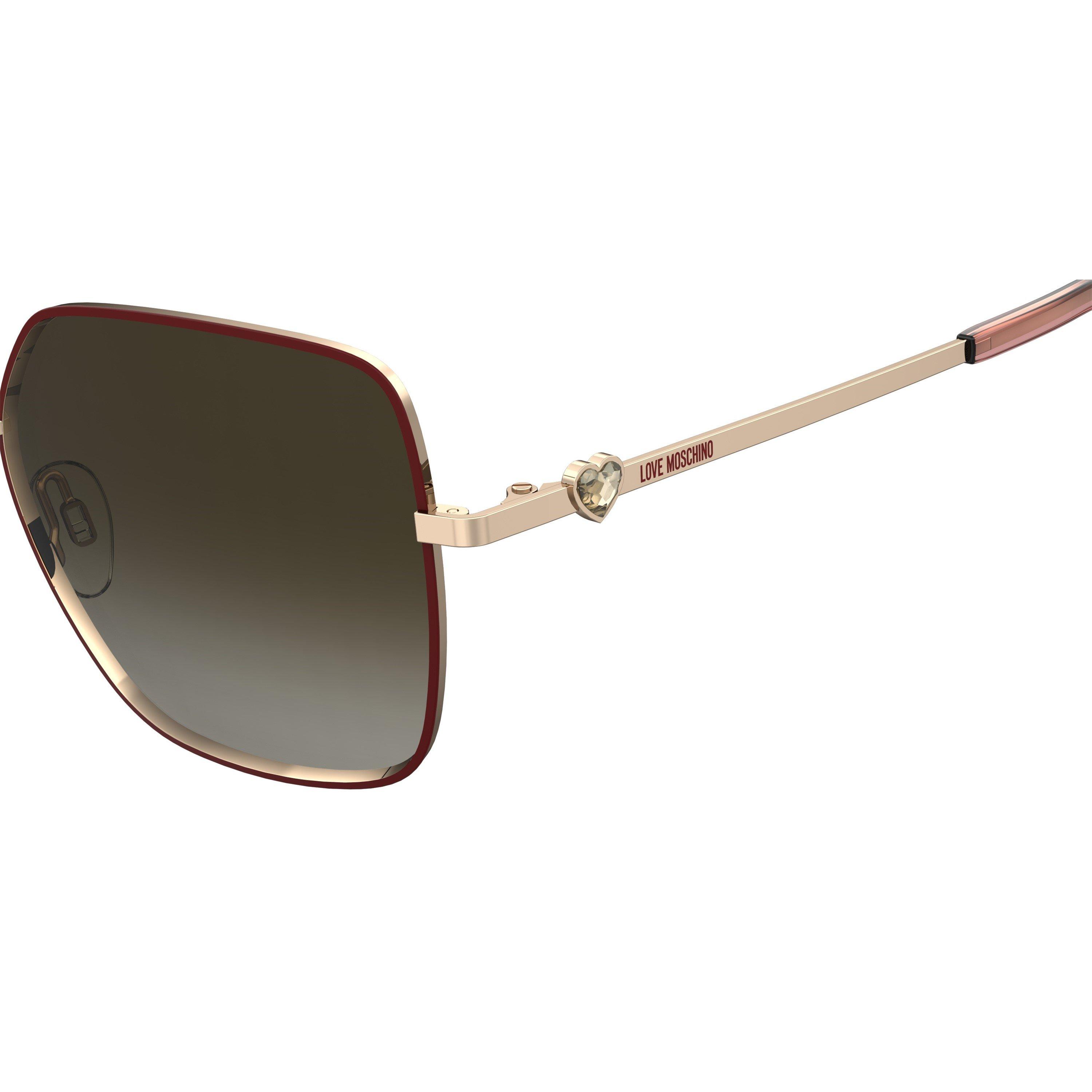 Burgundy Gold - Moschino - MoscSun Rectangular Ld99 - 4