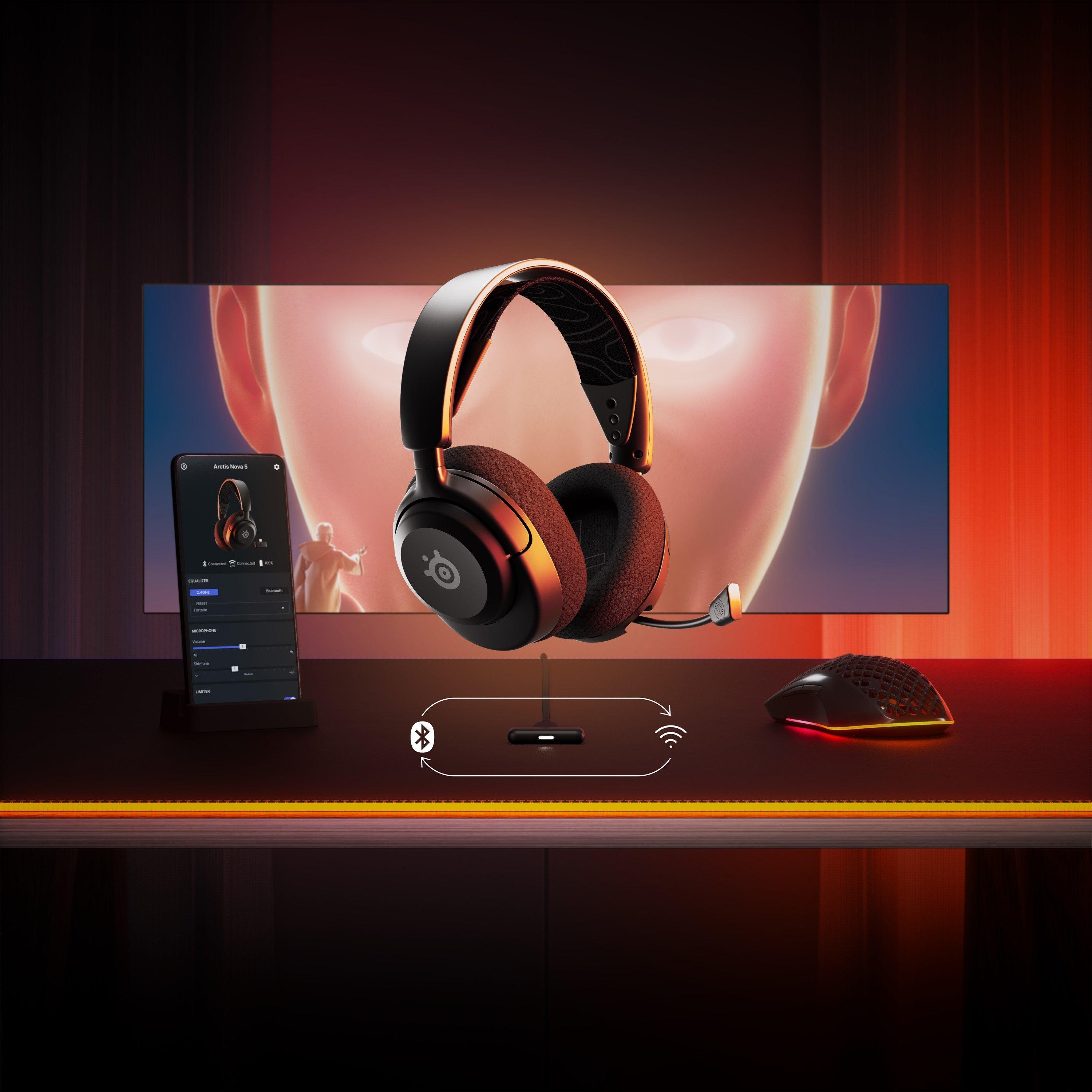 Black - SteelSeries - SteelSeries Arctis Nova 5 Wireless Headset - 10