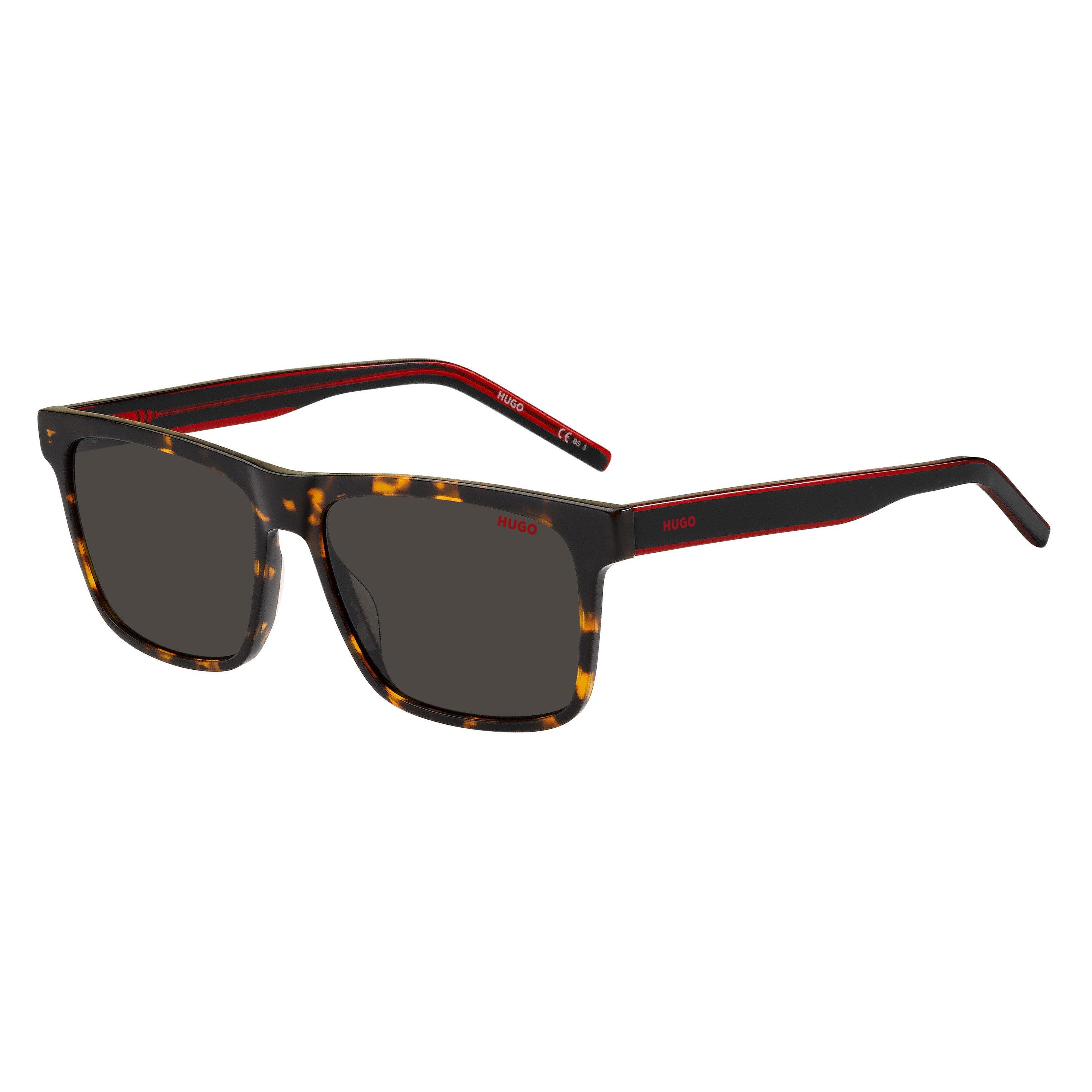 Hugo Men's Round Sunglasses - Havana Red - 56 cm