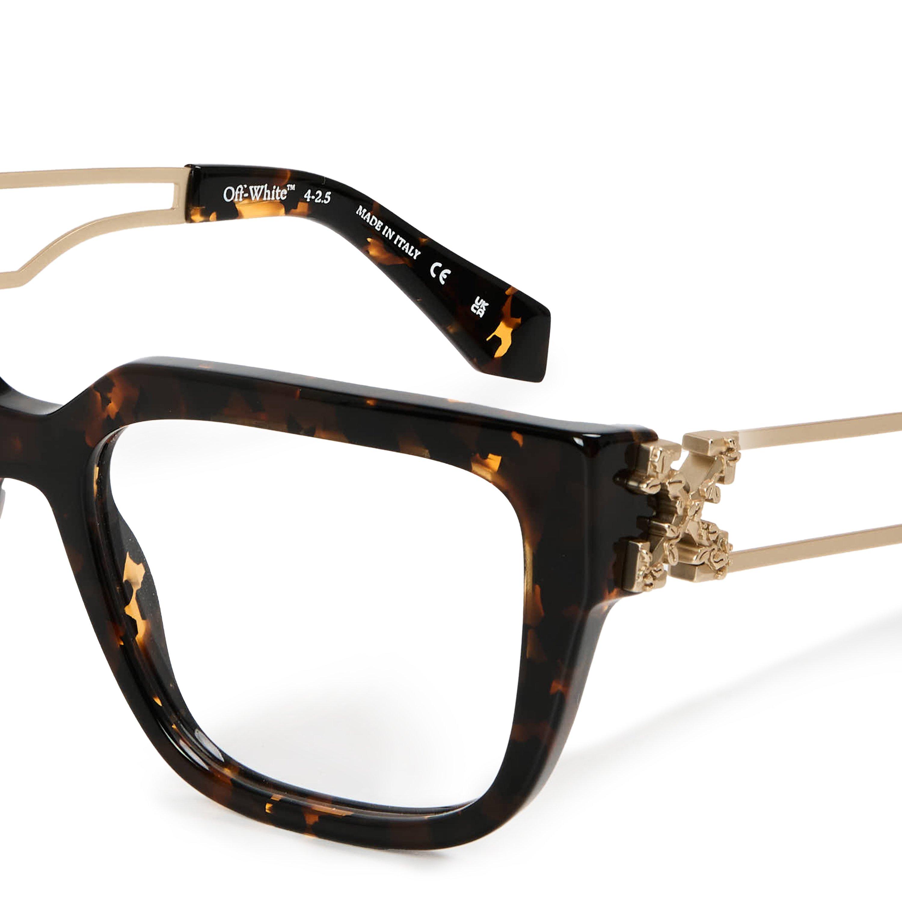 Dark Havana - Off White - 8W Round Sunglasses - 3
