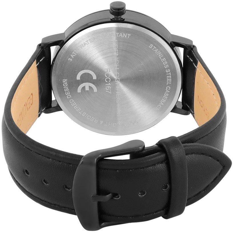 White - French Connection - French Connection Black Case Round Shape Black Strap Quartz Watch - 4
