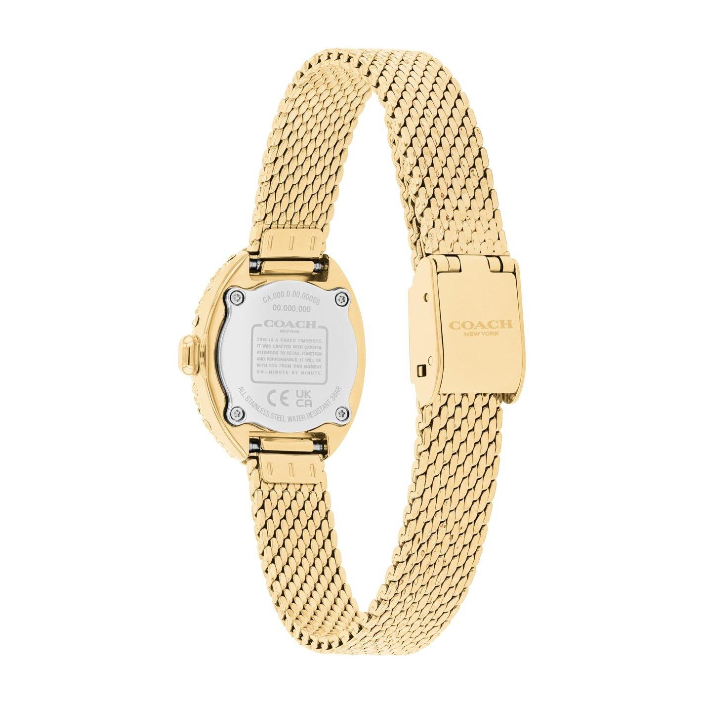 GOLD - Coach - Women's Sammy Leather Analogue Quartz Watch - 3
