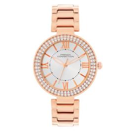 French Connection French Connection Silver Case Round Shape Silver Strap Quartz Watch