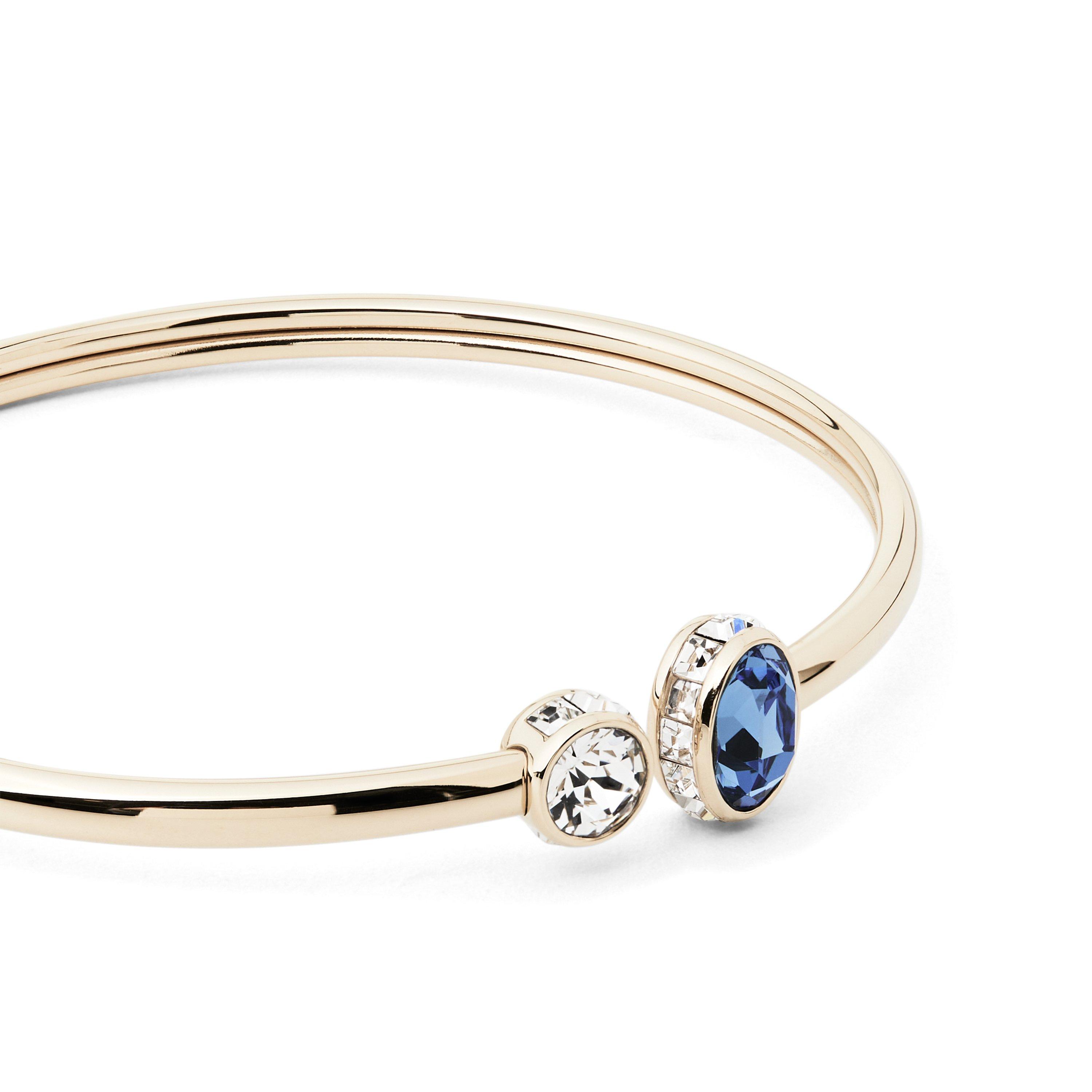 Gold Blue - Swarovski - Chroma Bangle - 2