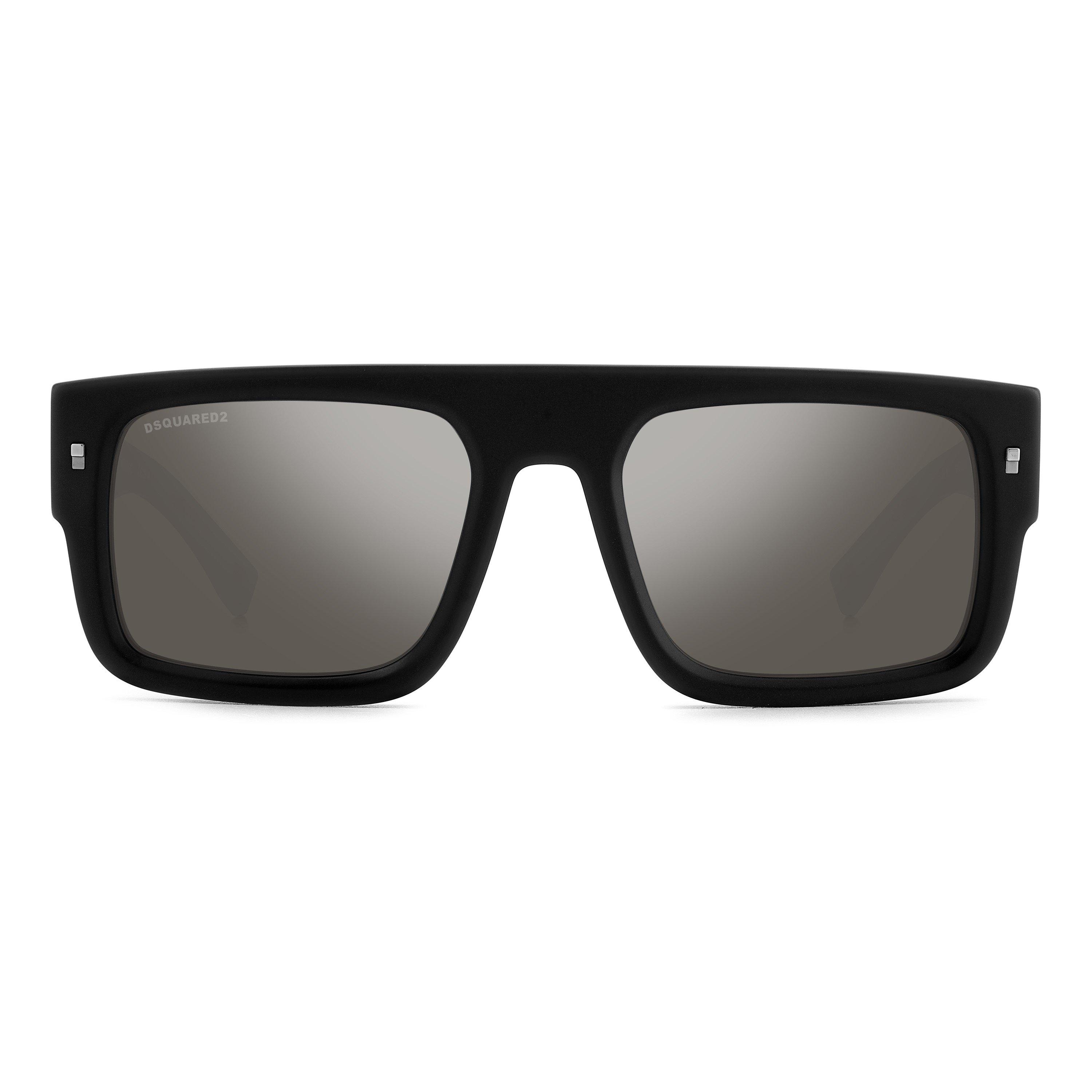 Matte Black - DSquared2 - DSQ Sun Rectangular Sn63 - 2