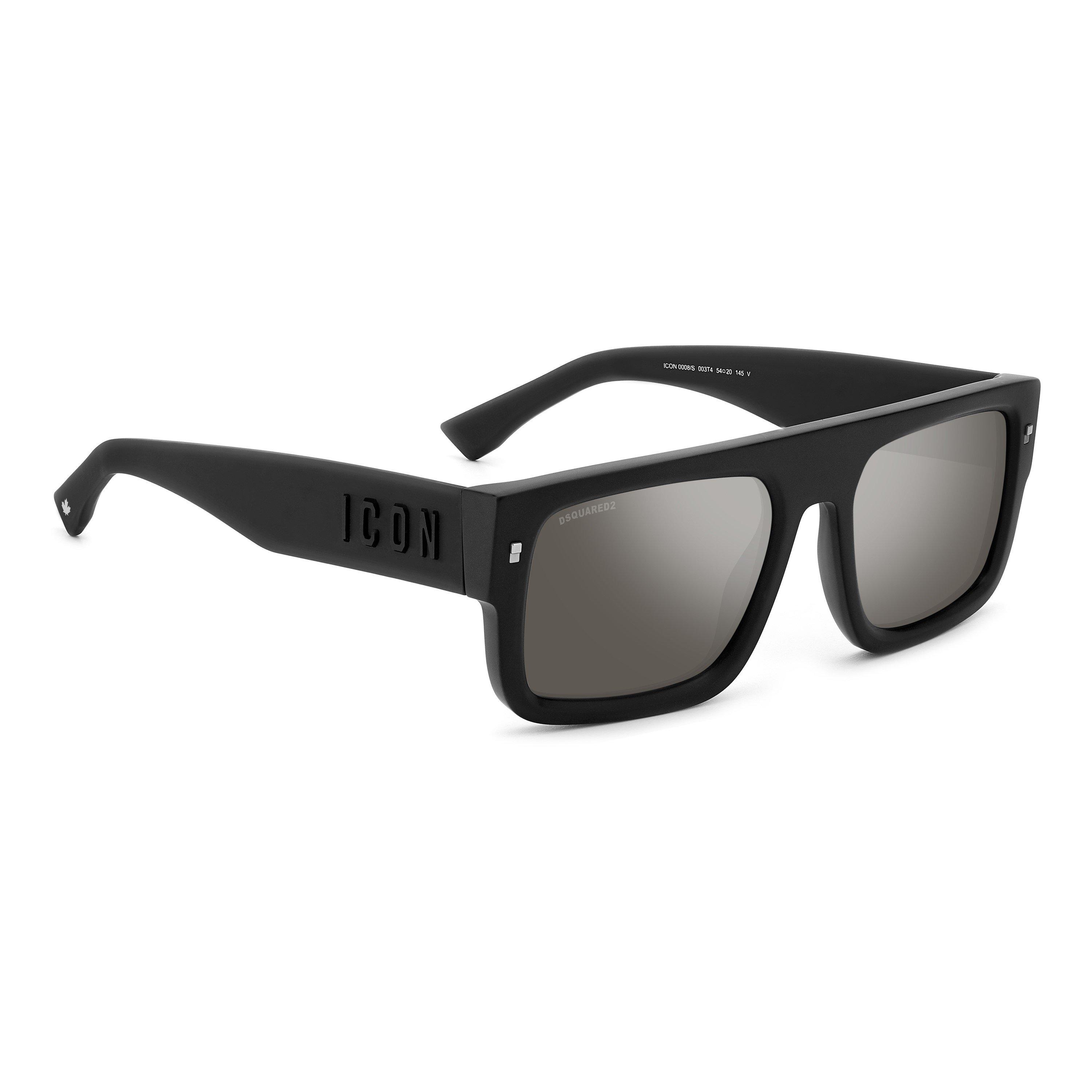 Matte Black - DSquared2 - DSQ Sun Rectangular Sn63 - 3