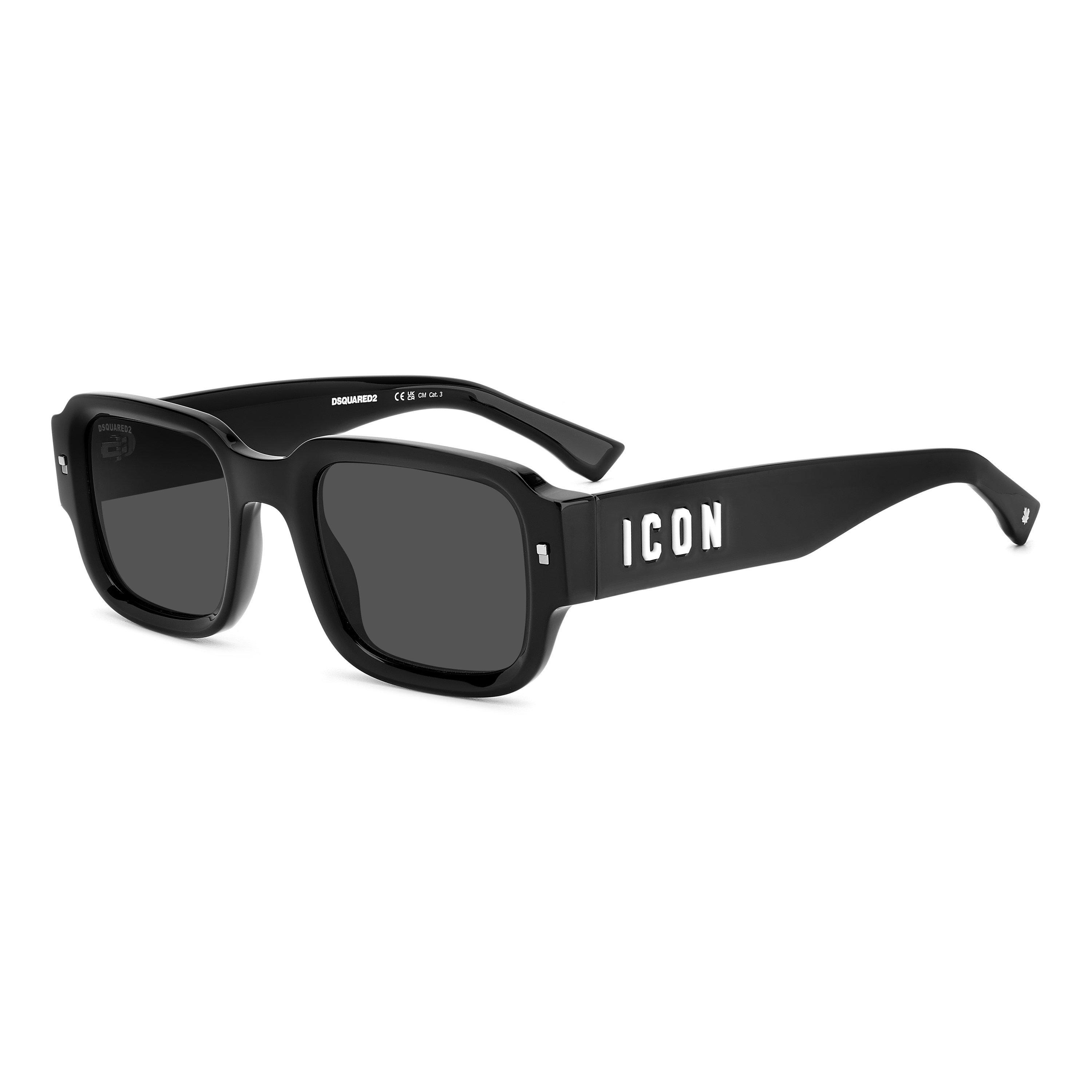 Black - DSquared2 - DSQ Sun Rectangular Sn63 - 1