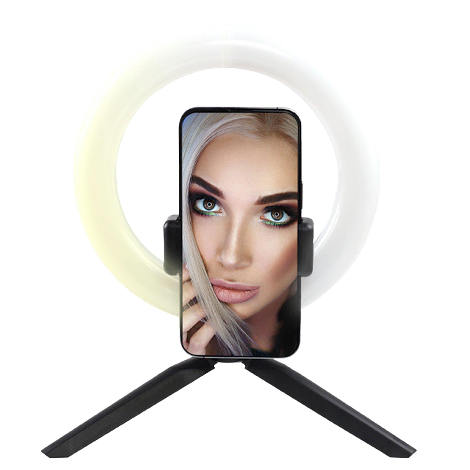 Negro - Pixibright - White Ring Light Selfie Sticks - 2