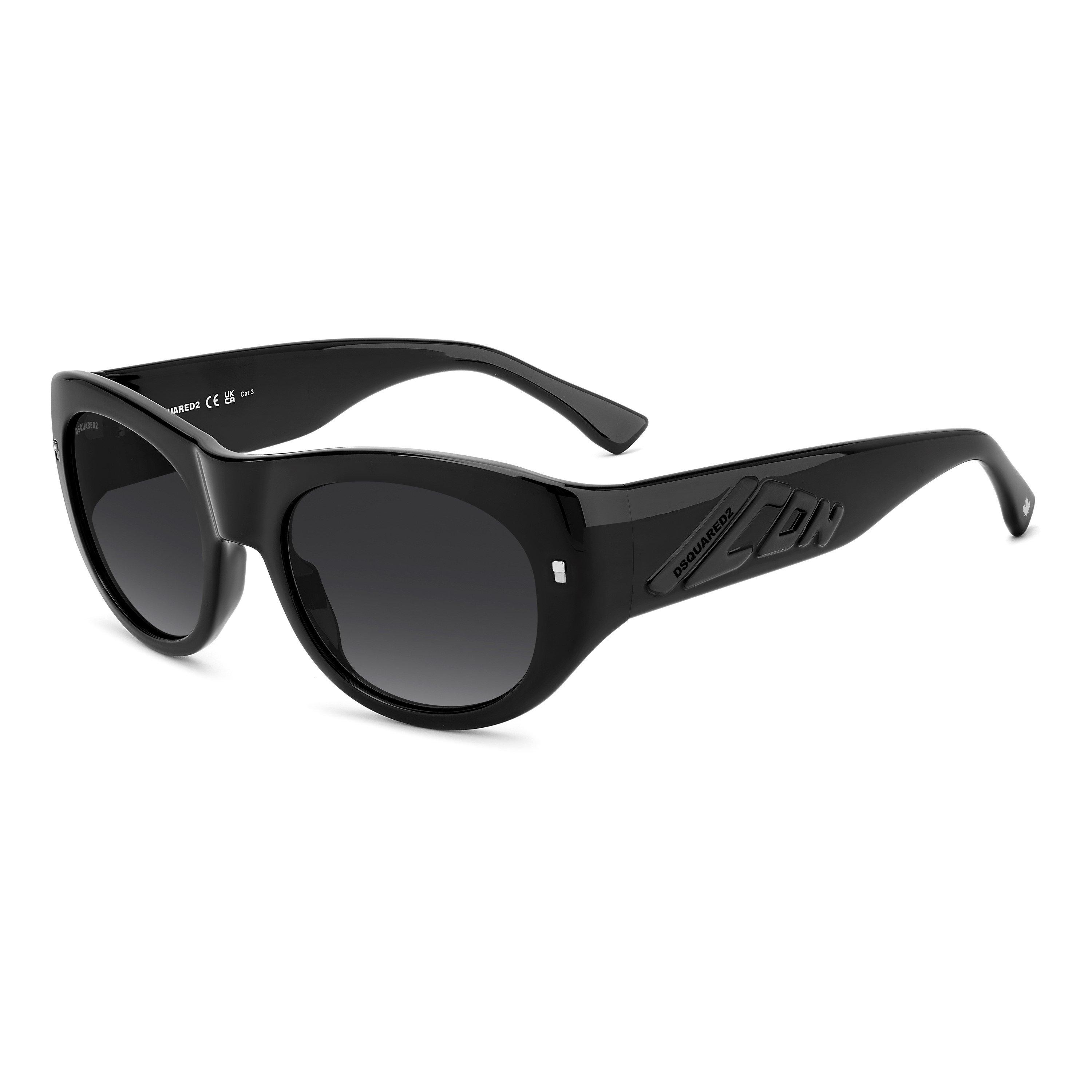 Black - DSquared2 - DSQ Sun Oval SunGls Sn63 - 1