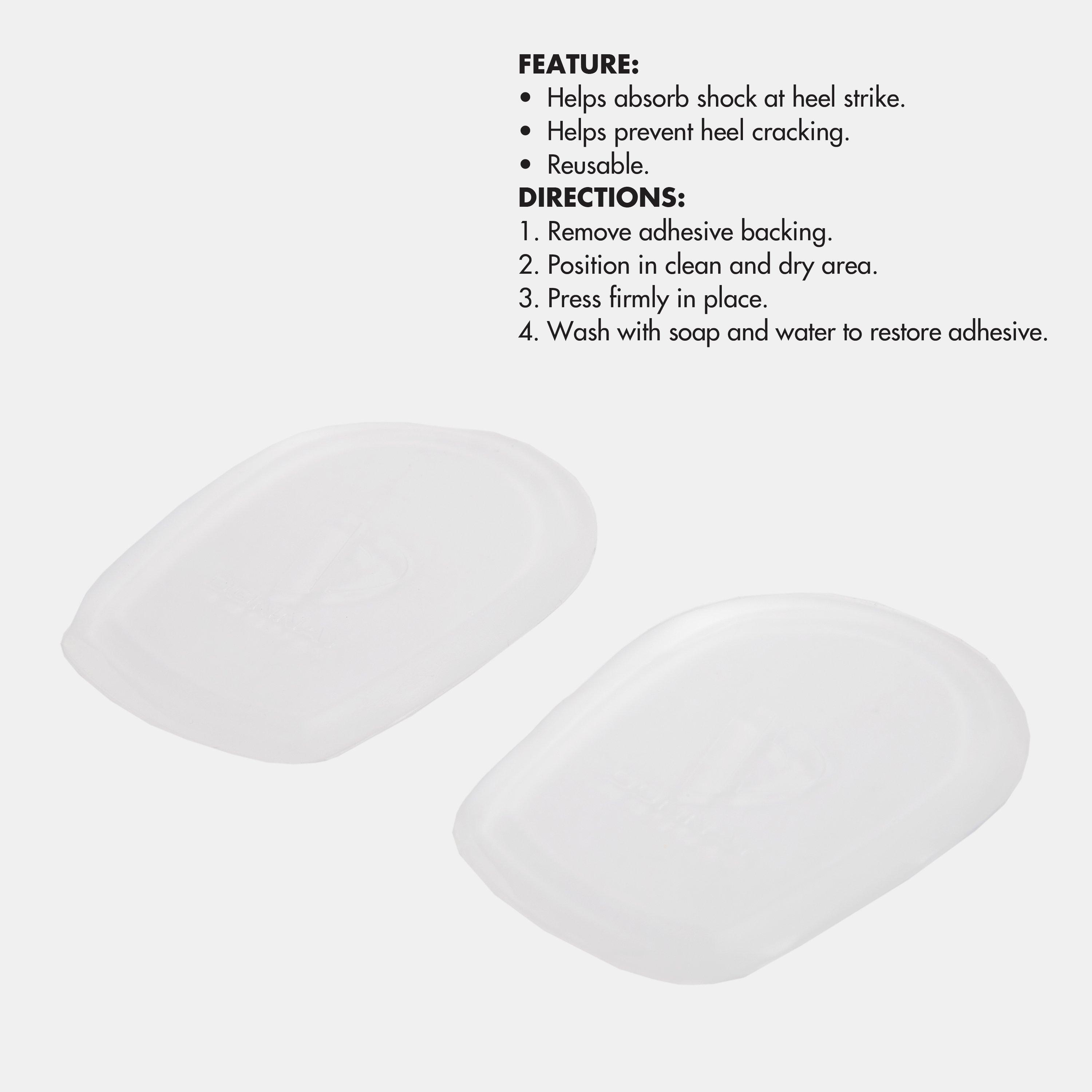 Transparent - Donnay - Adults Heel Cushion Insoles - 2
