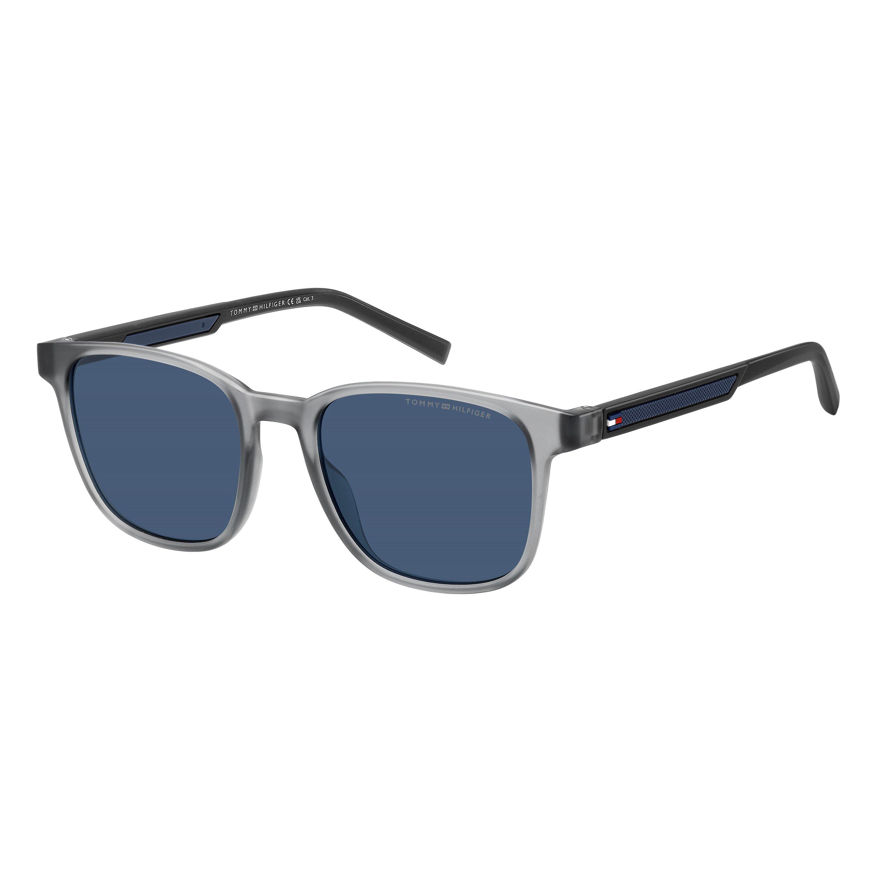 Grey Blue - Tommy Hilfiger - Hil Sun Rectangular Sn63 - 1
