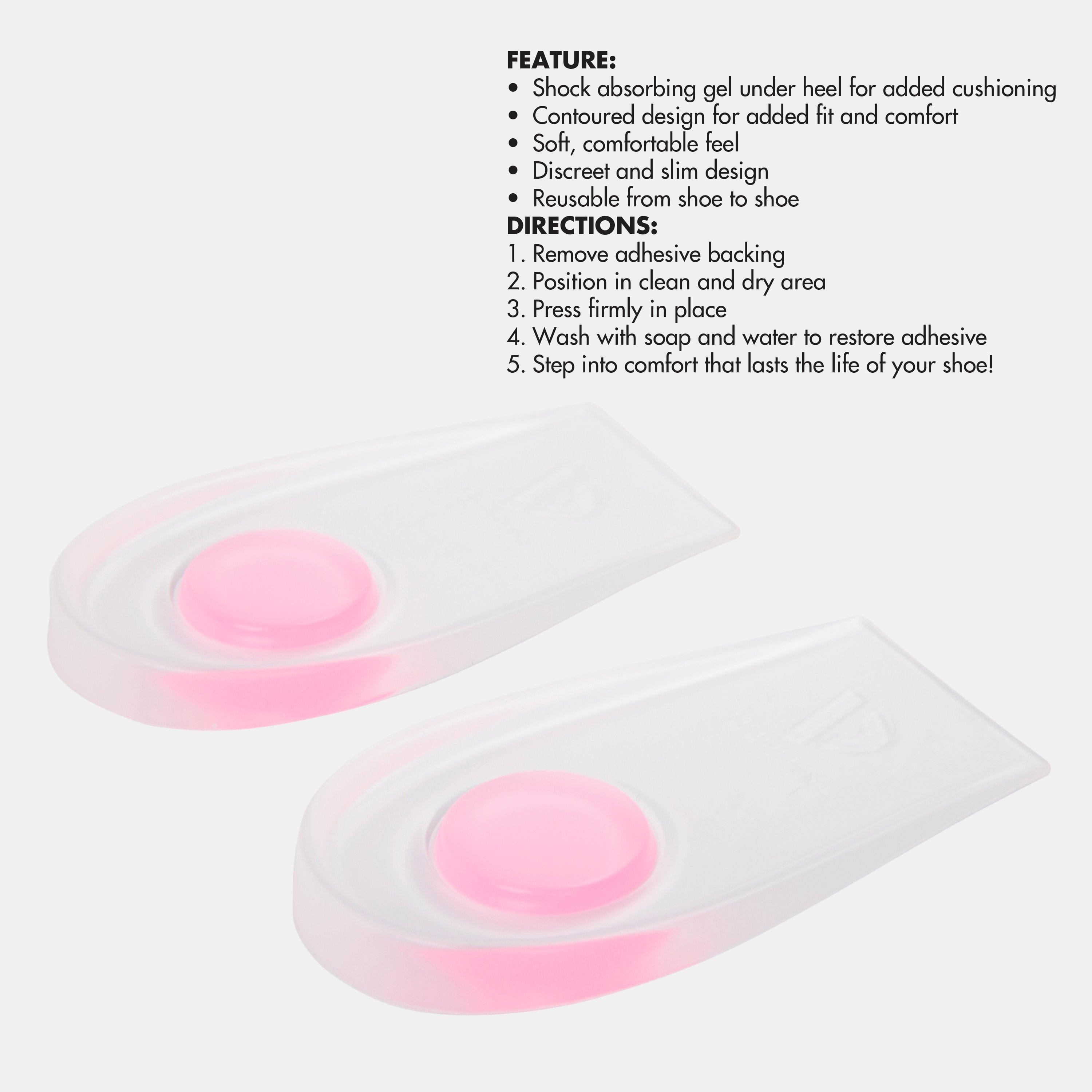 Transparent - Donnay - Adults Heel Pad Insoles - 2