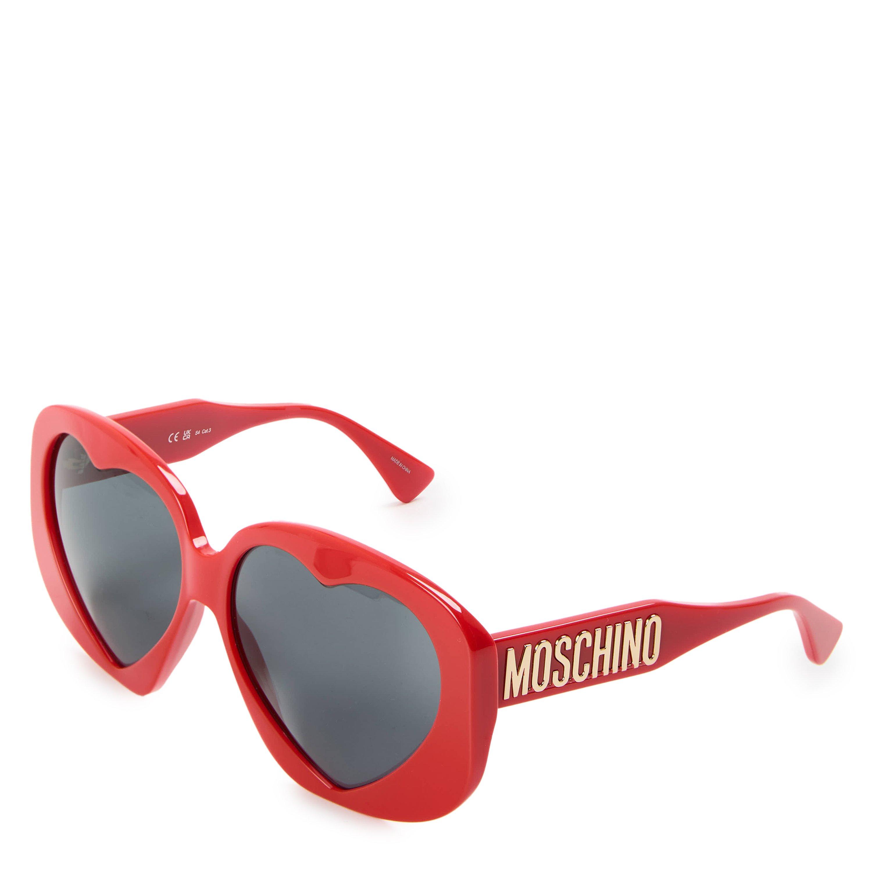 Moschino Women's Oversized Sunglasses - Red