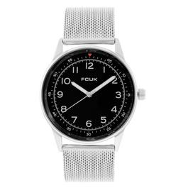 FCUK FCUK Silver Case Round Shape Silver Strap Quartz Watch