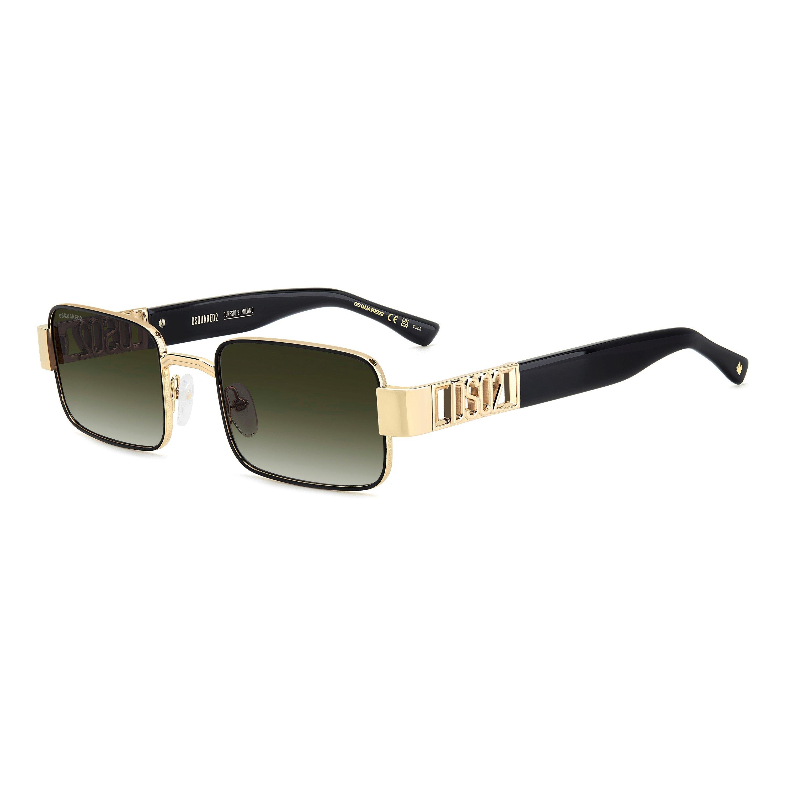 Matte Gold - DSquared2 - DSQ Sun Rectangular Sn63 - 1