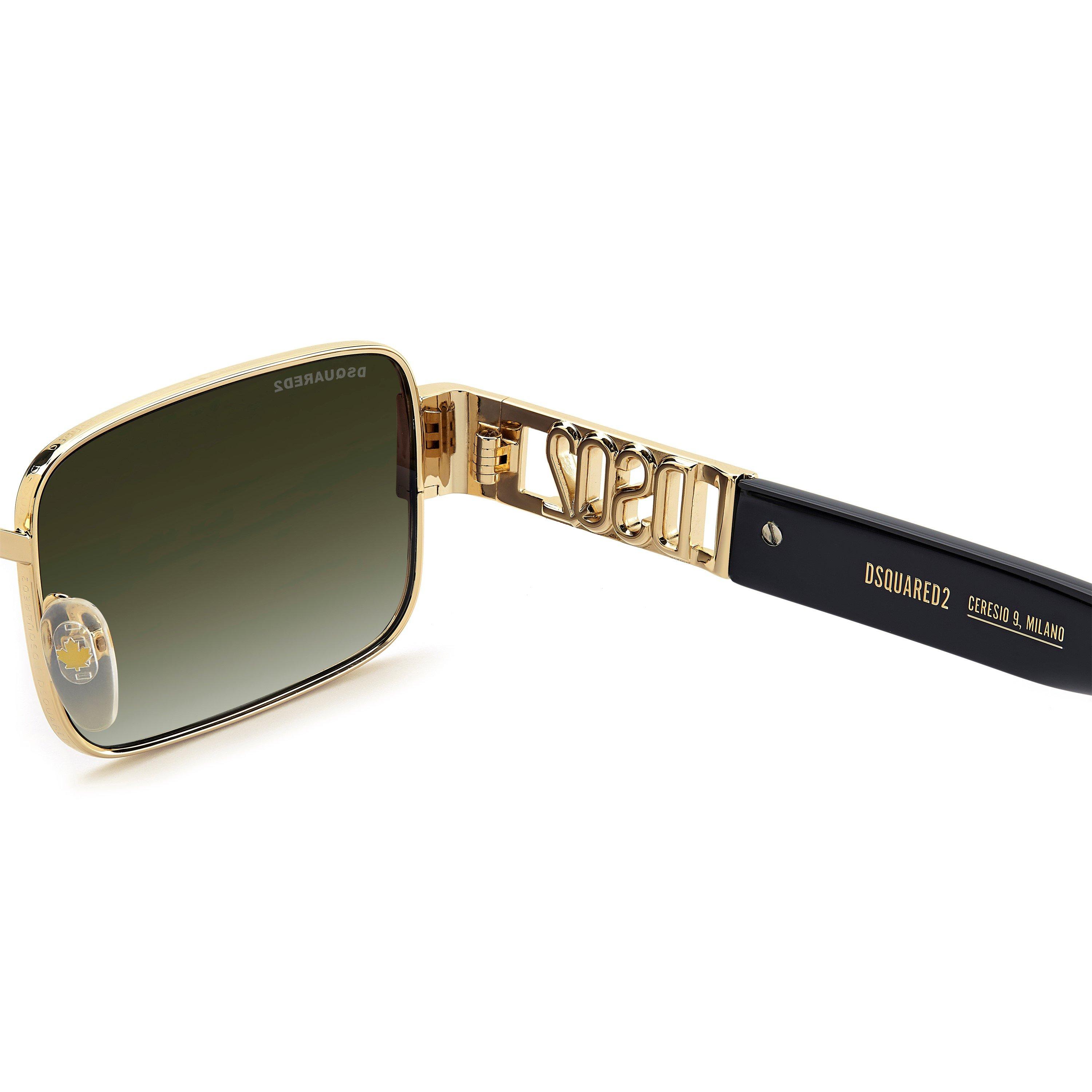 Matte Gold - DSquared2 - DSQ Sun Rectangular Sn63 - 6