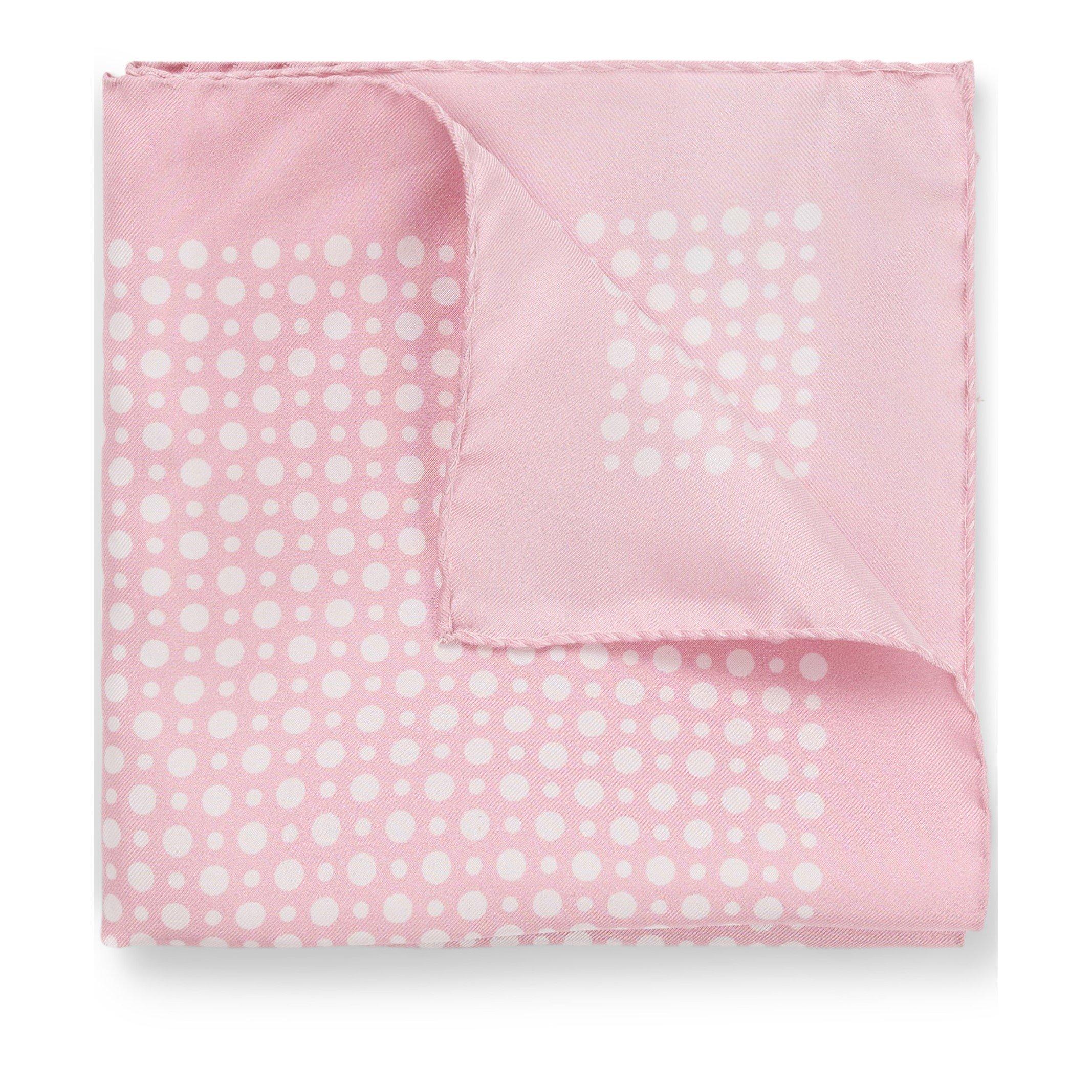 Light Pink 688 - Boss - Men's Double Breasted Pocket Tie with Refined Printed Motif Pocket Square - 1
