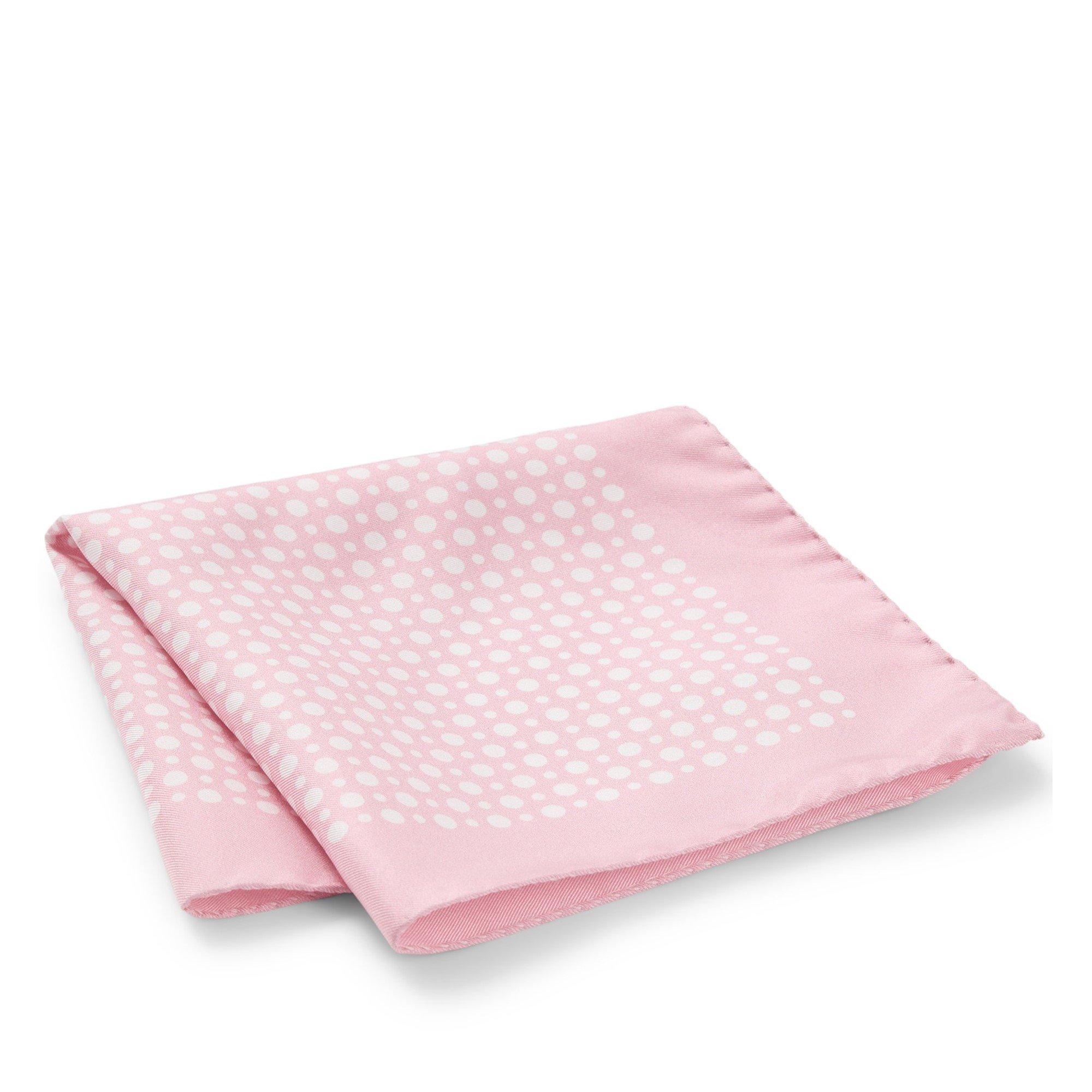 Light Pink 688 - Boss - Men's Double Breasted Pocket Tie with Refined Printed Motif Pocket Square - 2