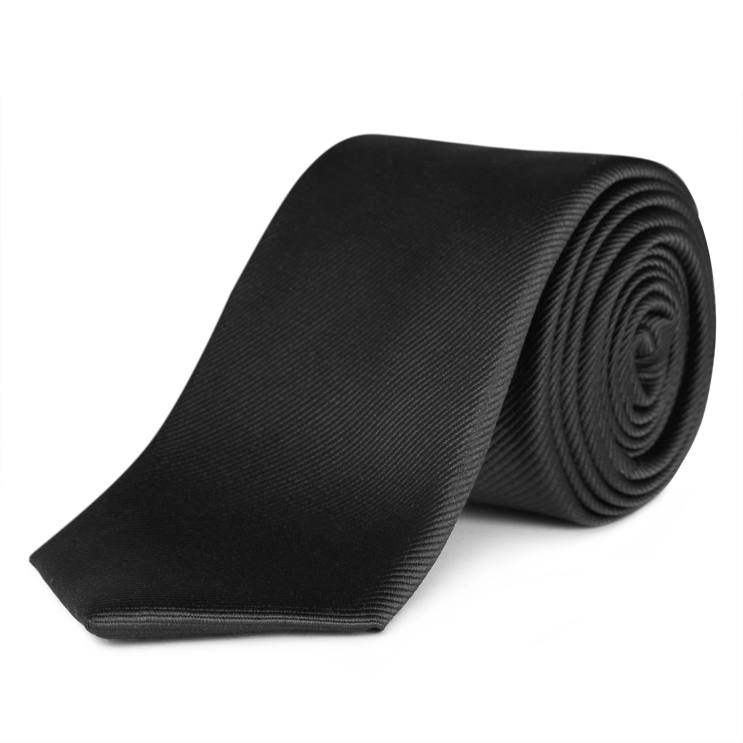 Haines And Bonner Men's Silk Tie - Black