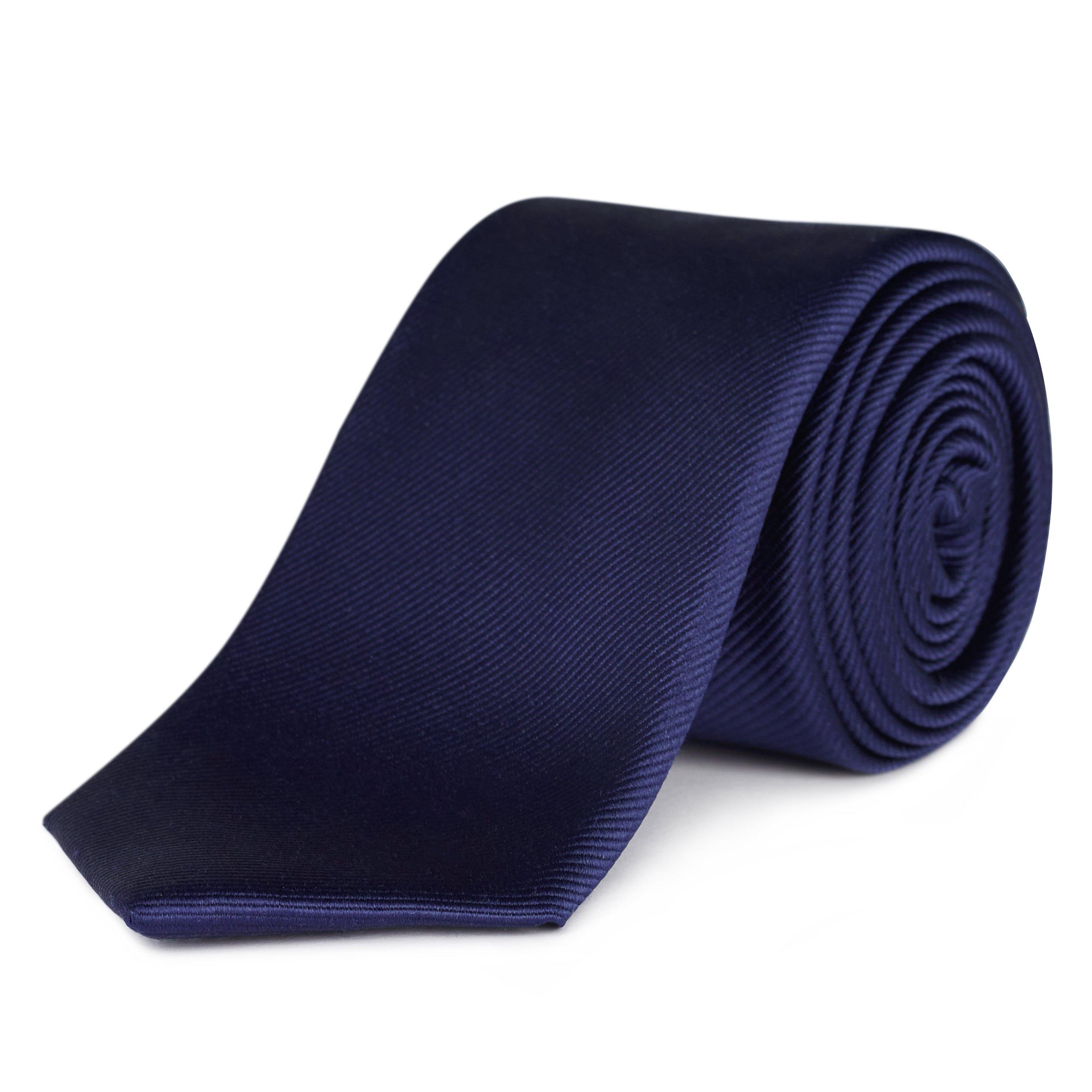 Haines And Bonner Men's Silk Tie - Navy