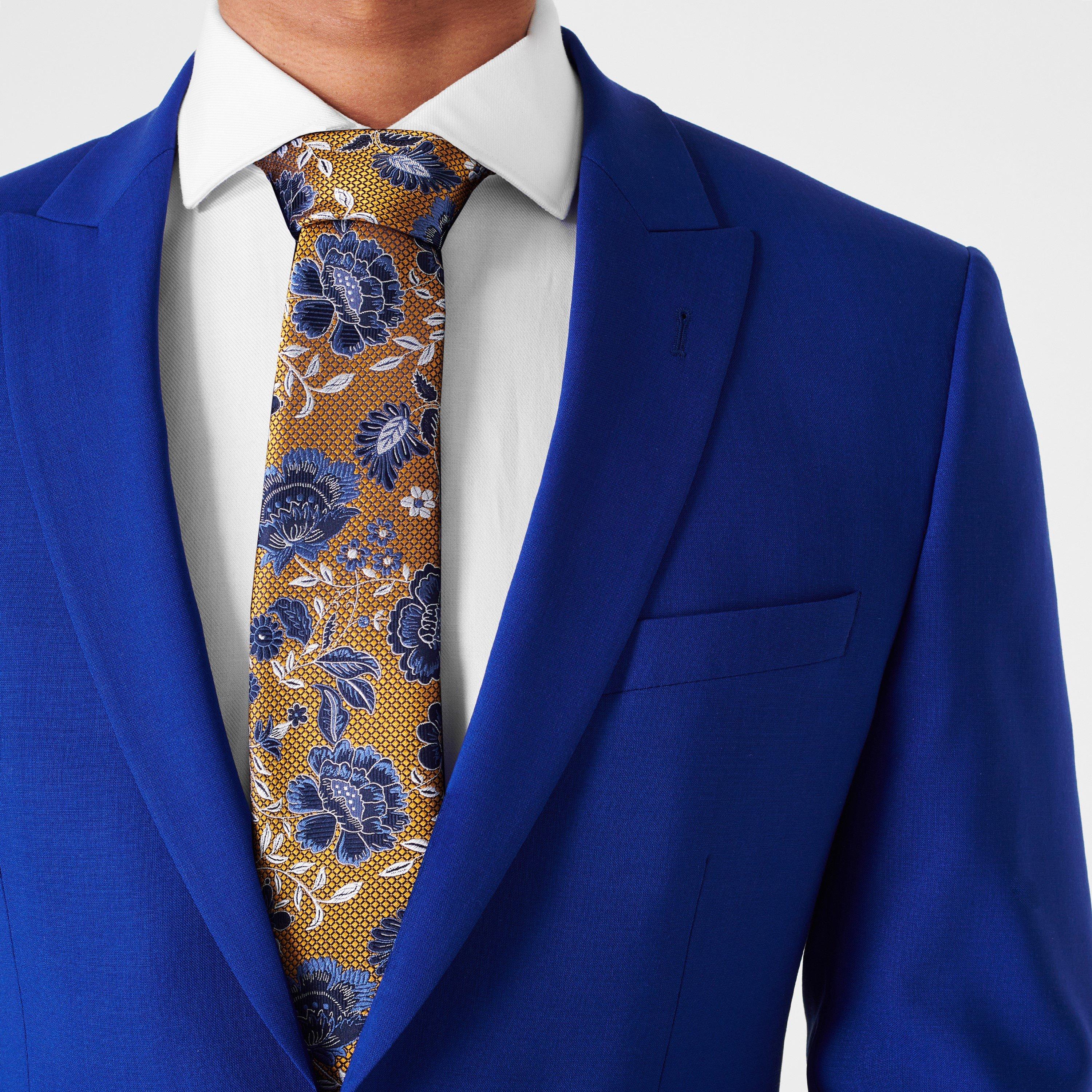 Yellow Floral - Haines and Bonner - Silk Tie - 2