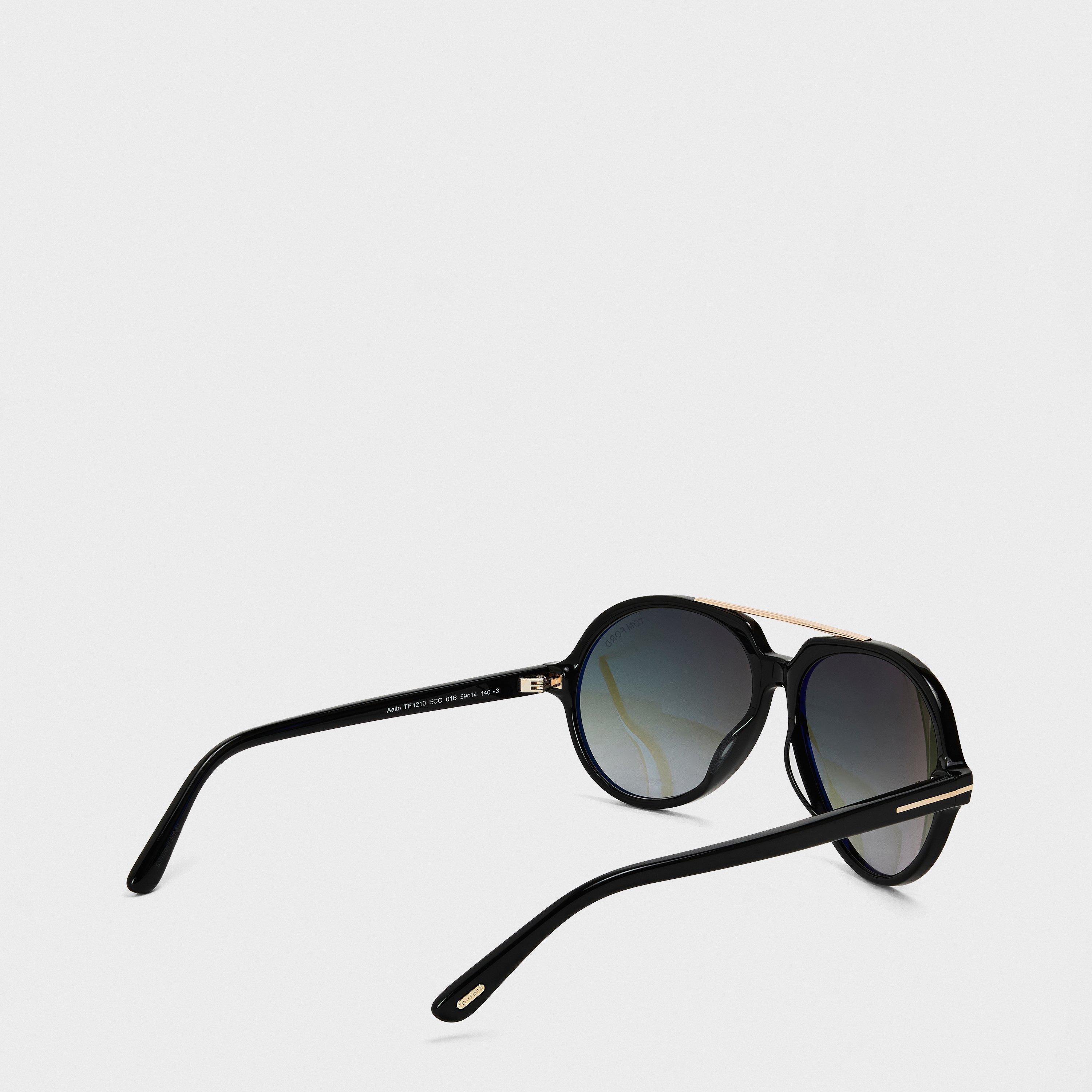 Black - Tom Ford - Men's Aviator Sunglasses, Aviator Style - 2