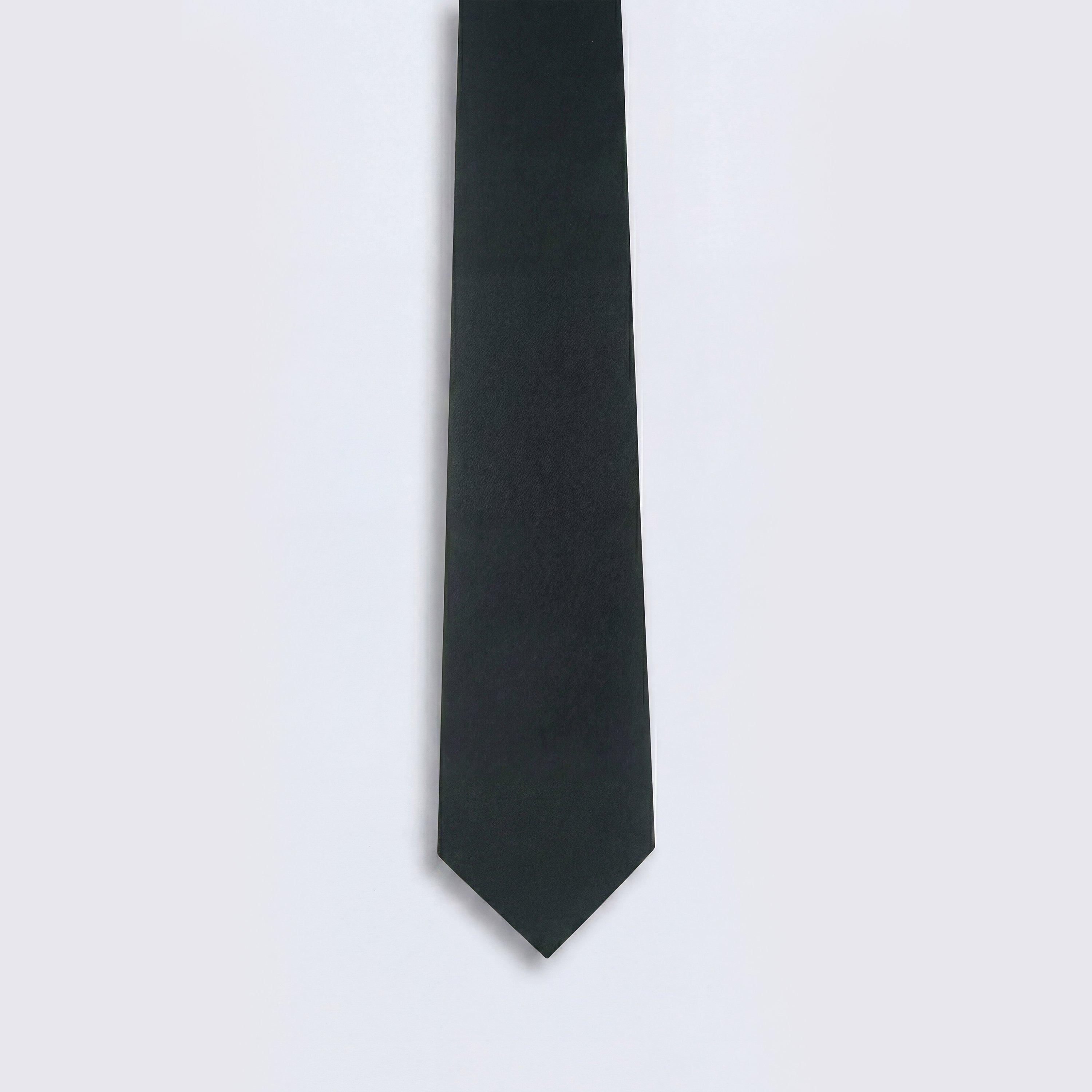 Twisted Tailor Men's Ellroy Plain Tie - Black