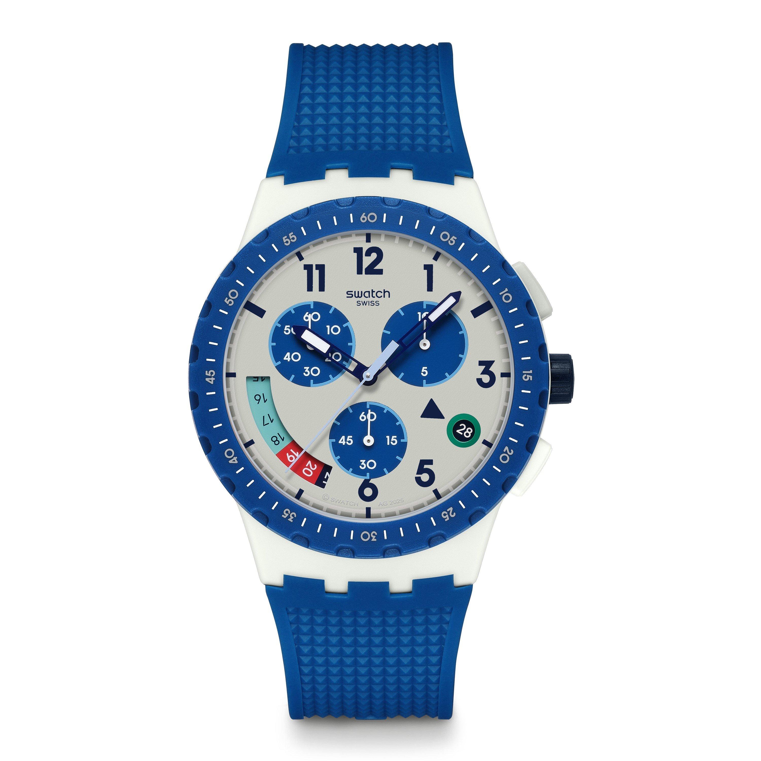 Grey/White - Swatch - Swatch Esnt Watch Sn64 - 1