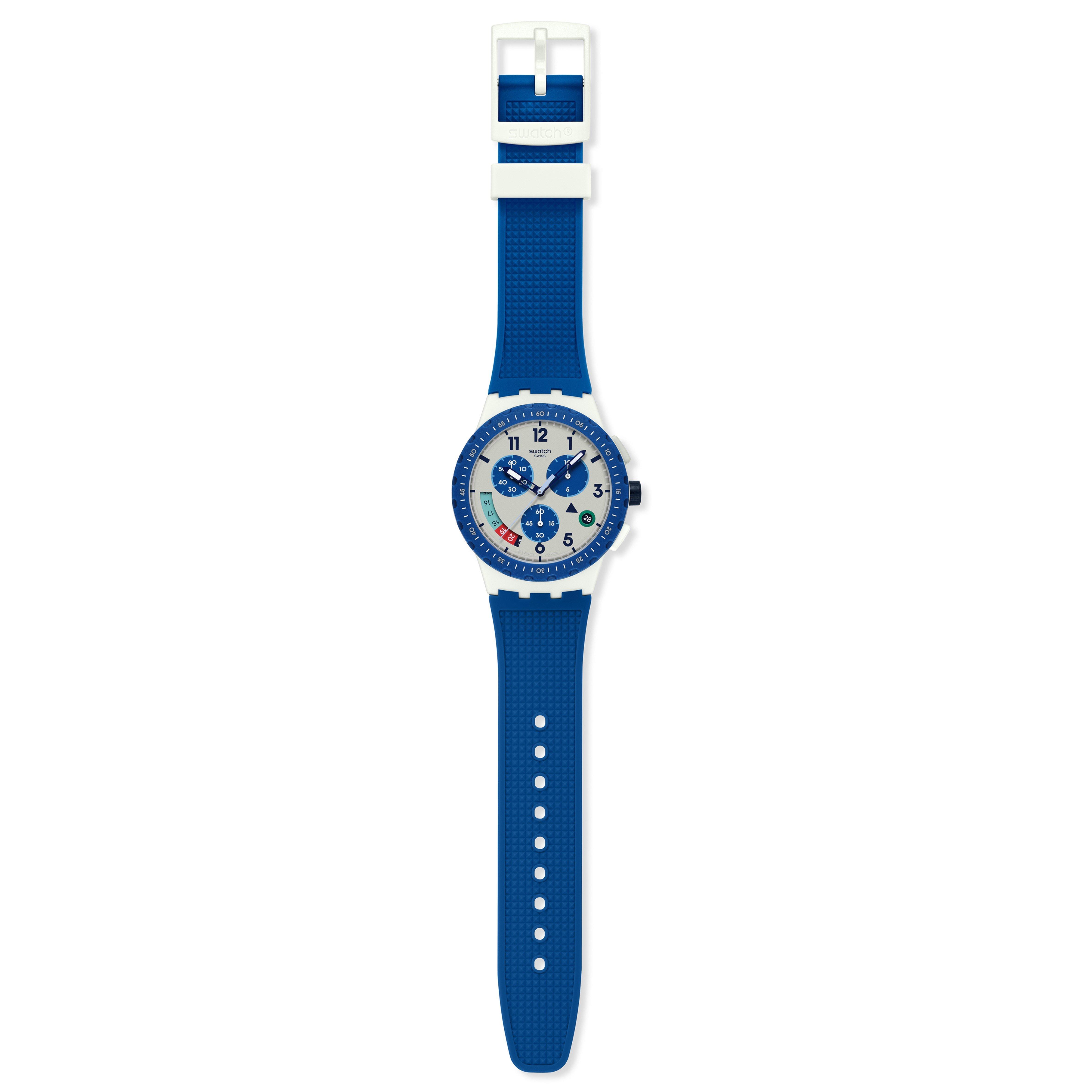 Grey/White - Swatch - Swatch Esnt Watch Sn64 - 3