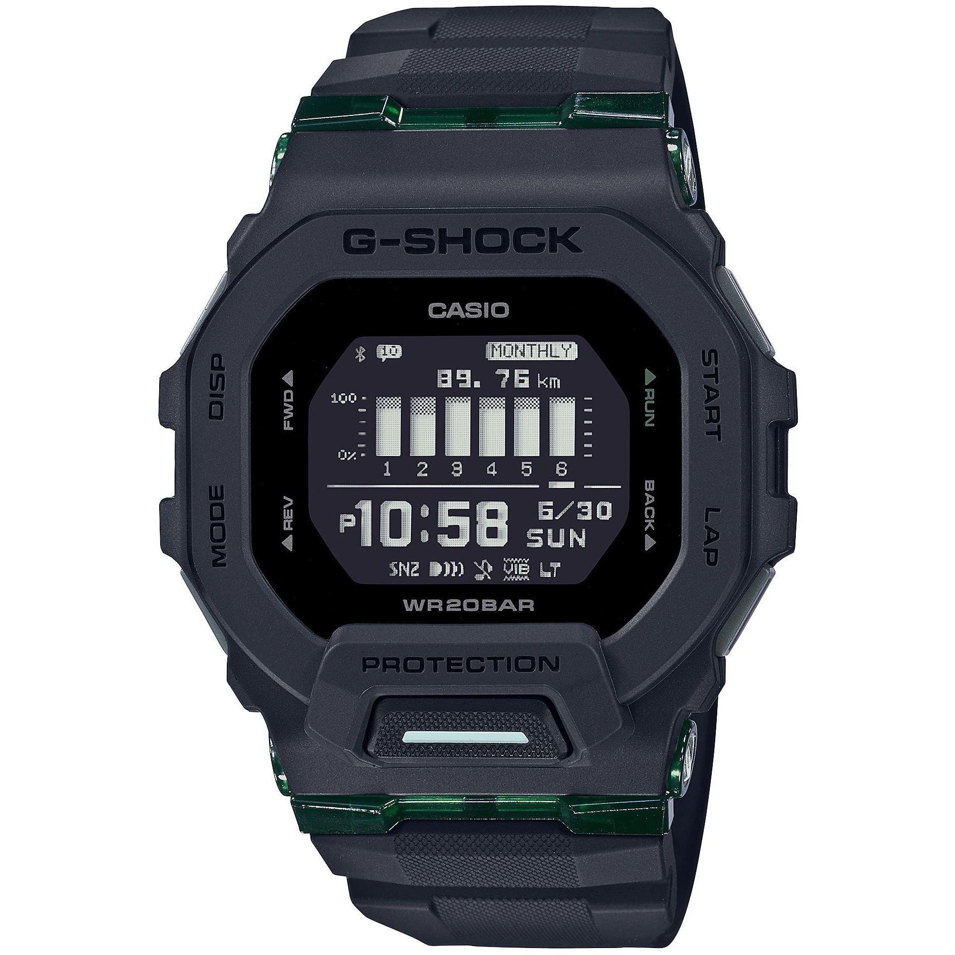 Black - G Shock - Men's GBD-200UU Bluetooth 200M Water Resistant Digital Watch - 1