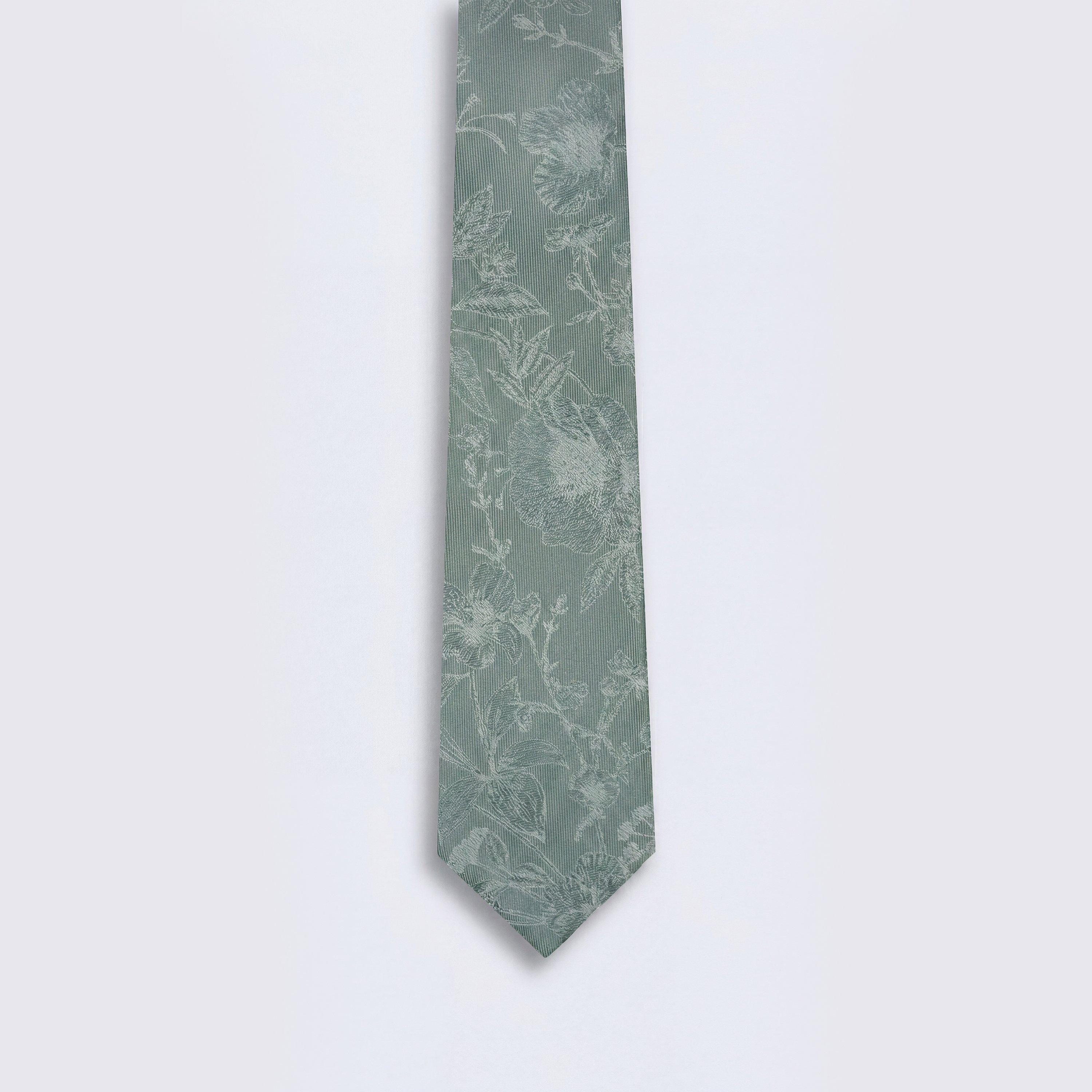 Twisted Tailor Men's Jasper Floral Tie - Sage