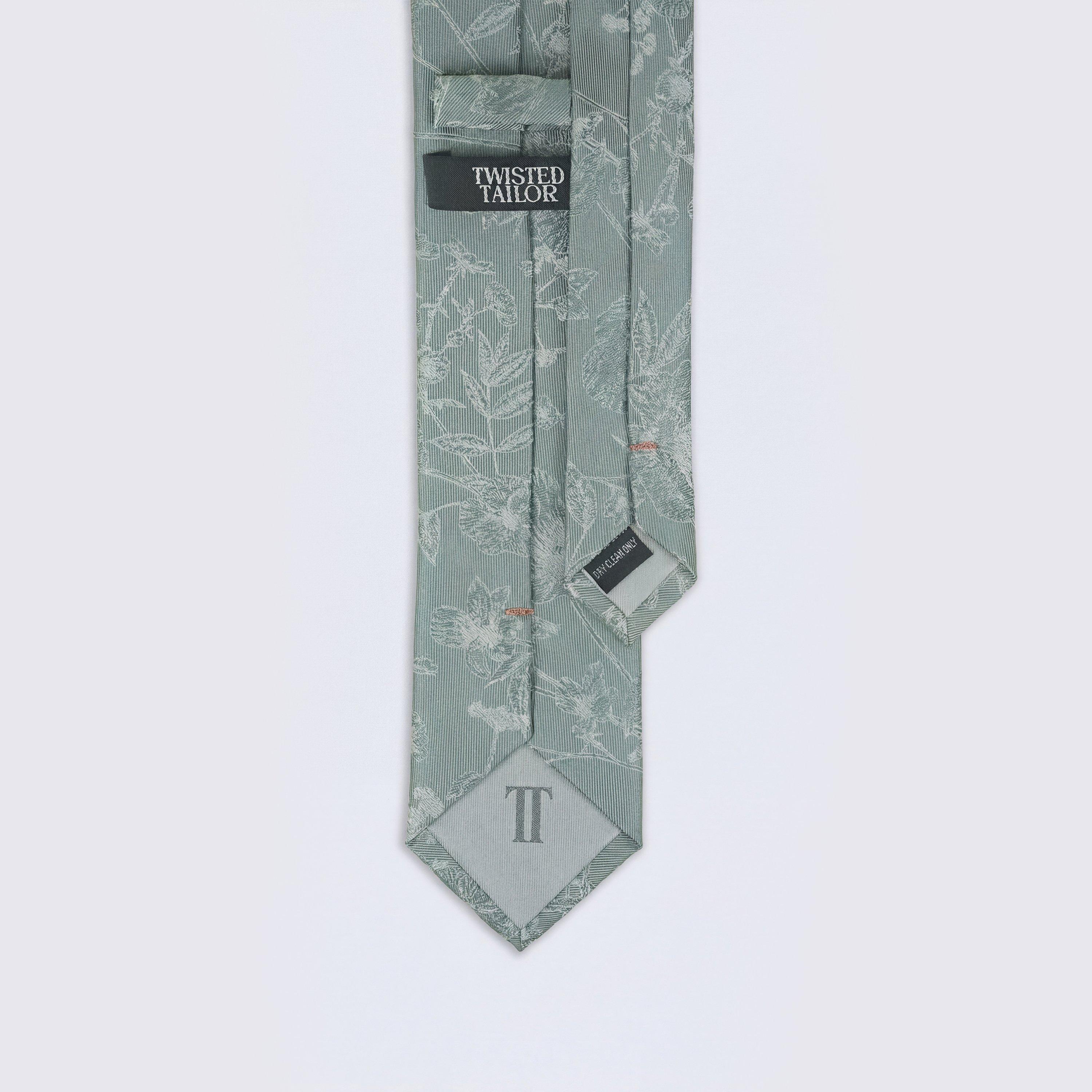 Sage - Twisted Tailor - TT Jasper Floral Tie Sn72 - 2