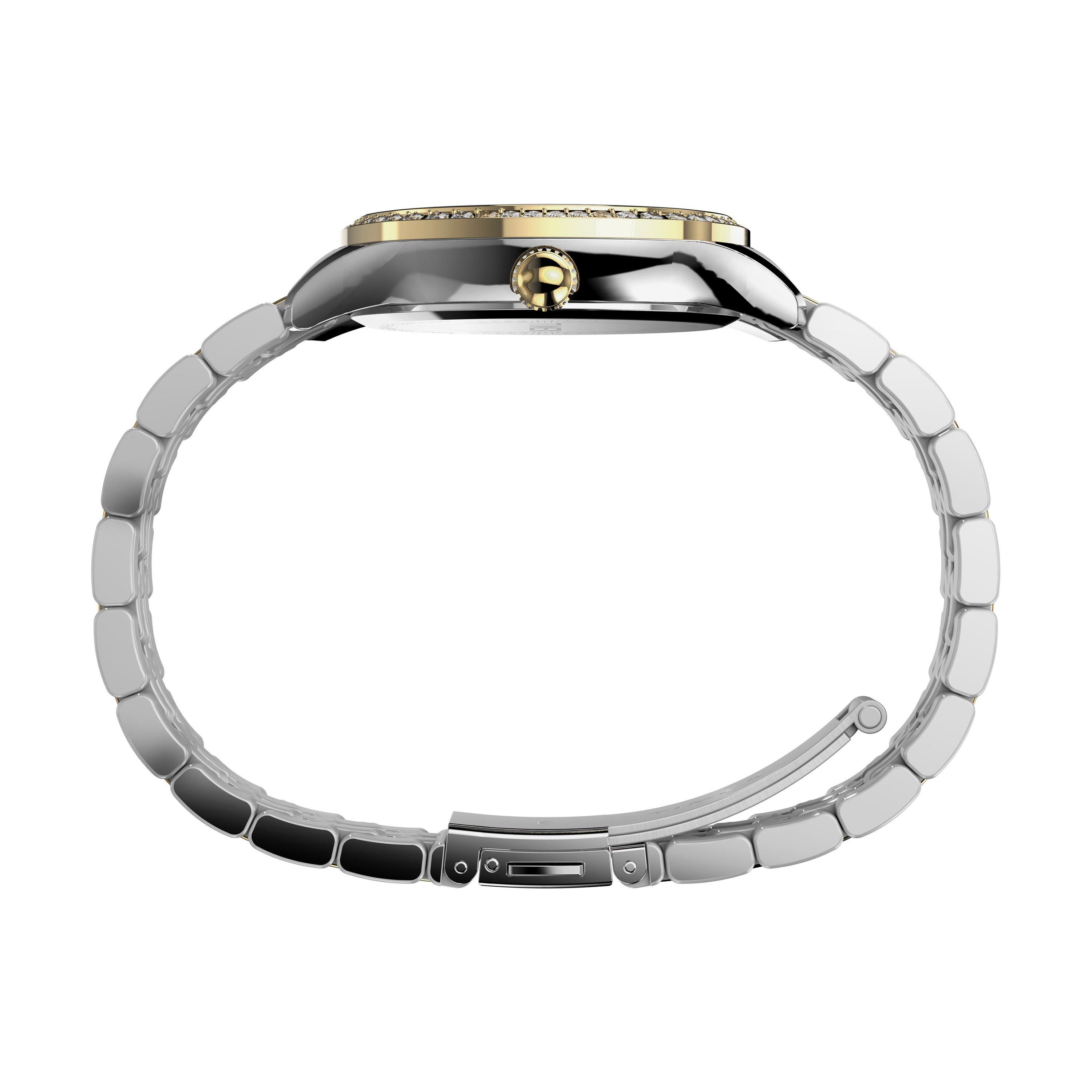 Silver/Two tone - Timex - Unisex Adults Ariana 54 Analogue Quartz Watch - 2