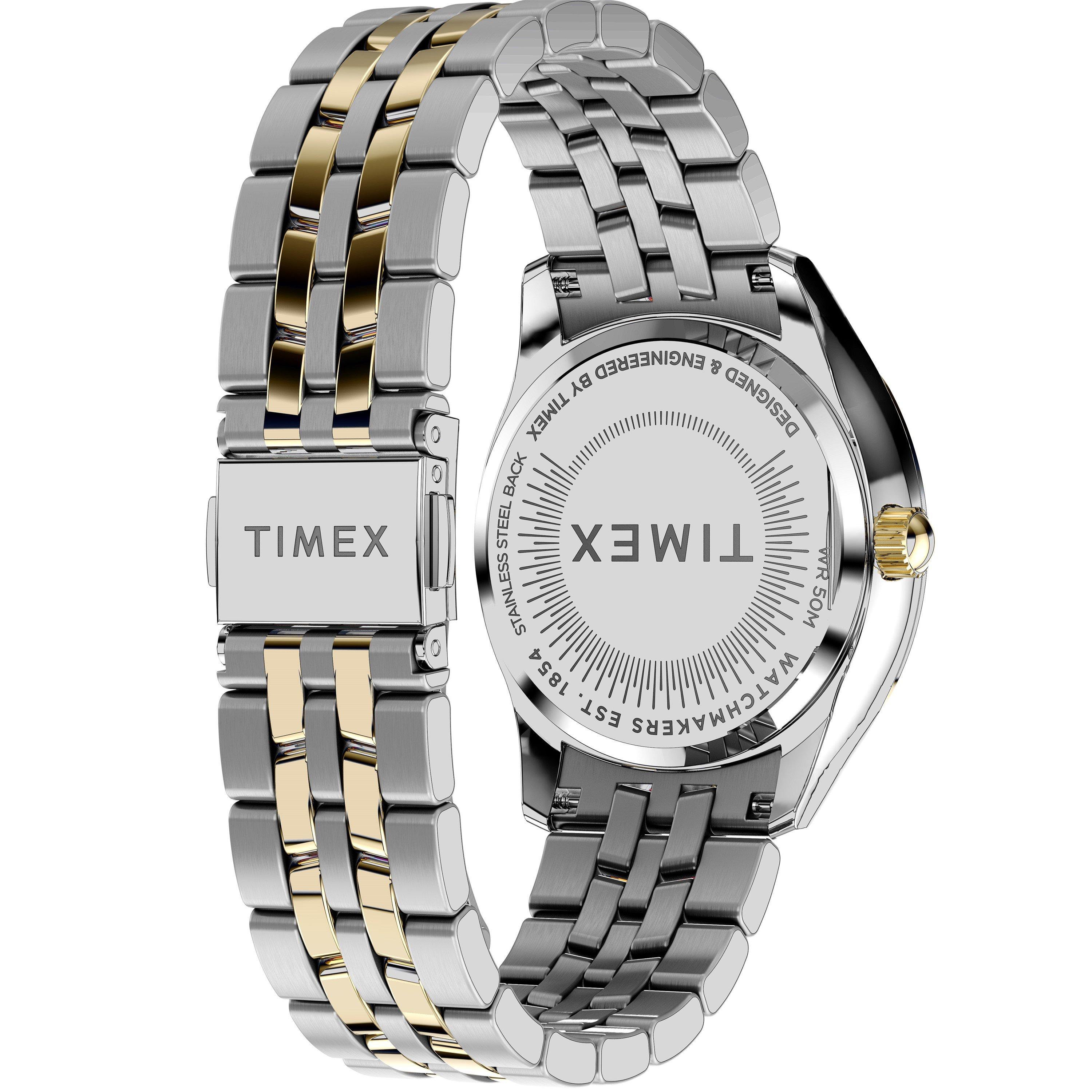 Silver/Two tone - Timex - Unisex Adults Ariana 54 Analogue Quartz Watch - 5