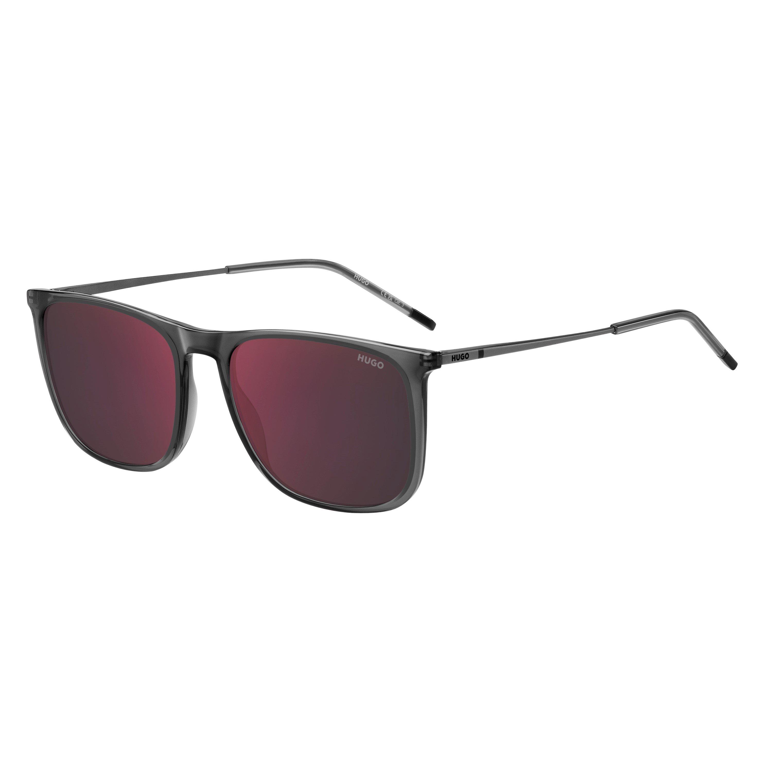 Grey Dark - Hugo - Men's Round Sunglasses - 1