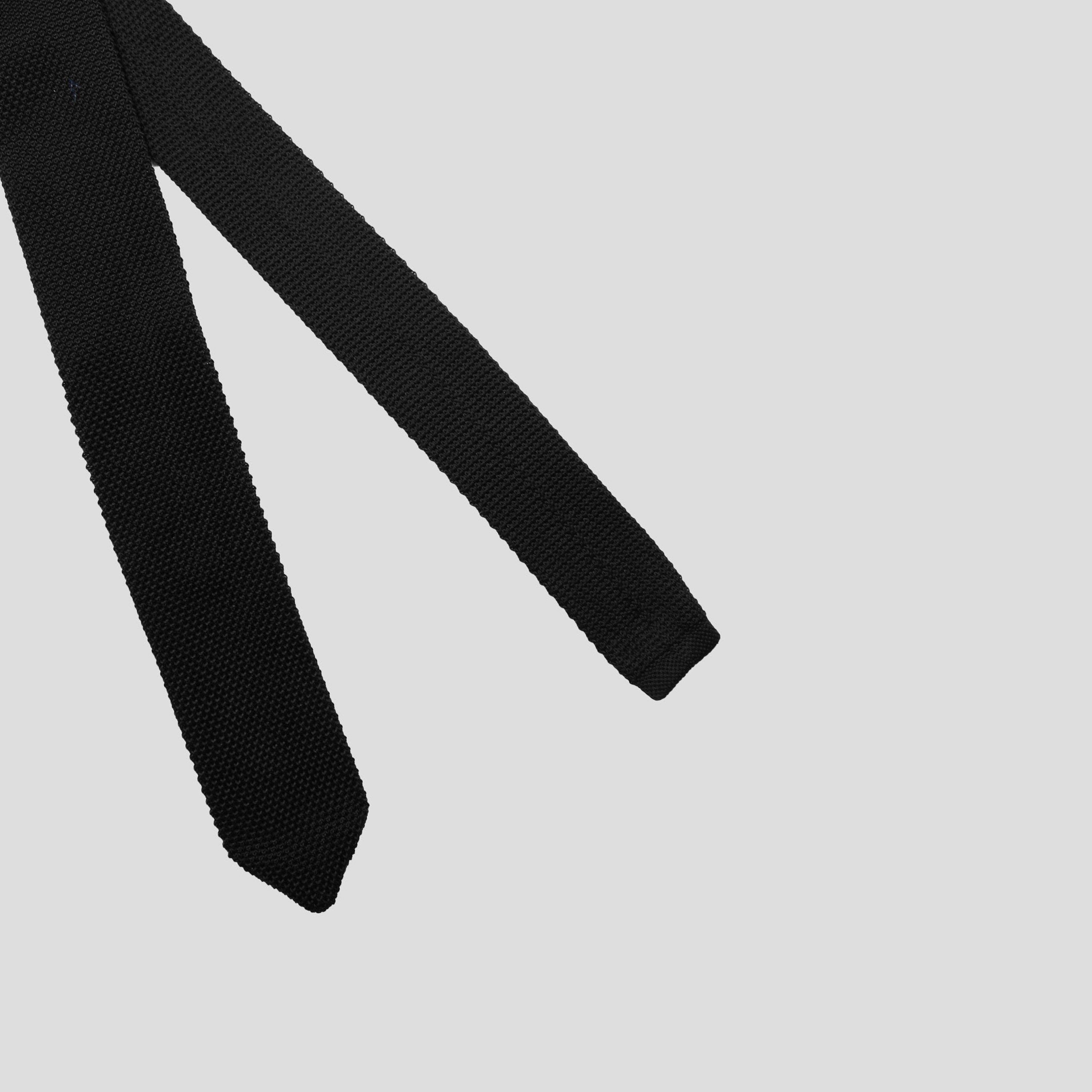 Black - Twisted Tailor - Jagger Knitted Tie Mens - 2